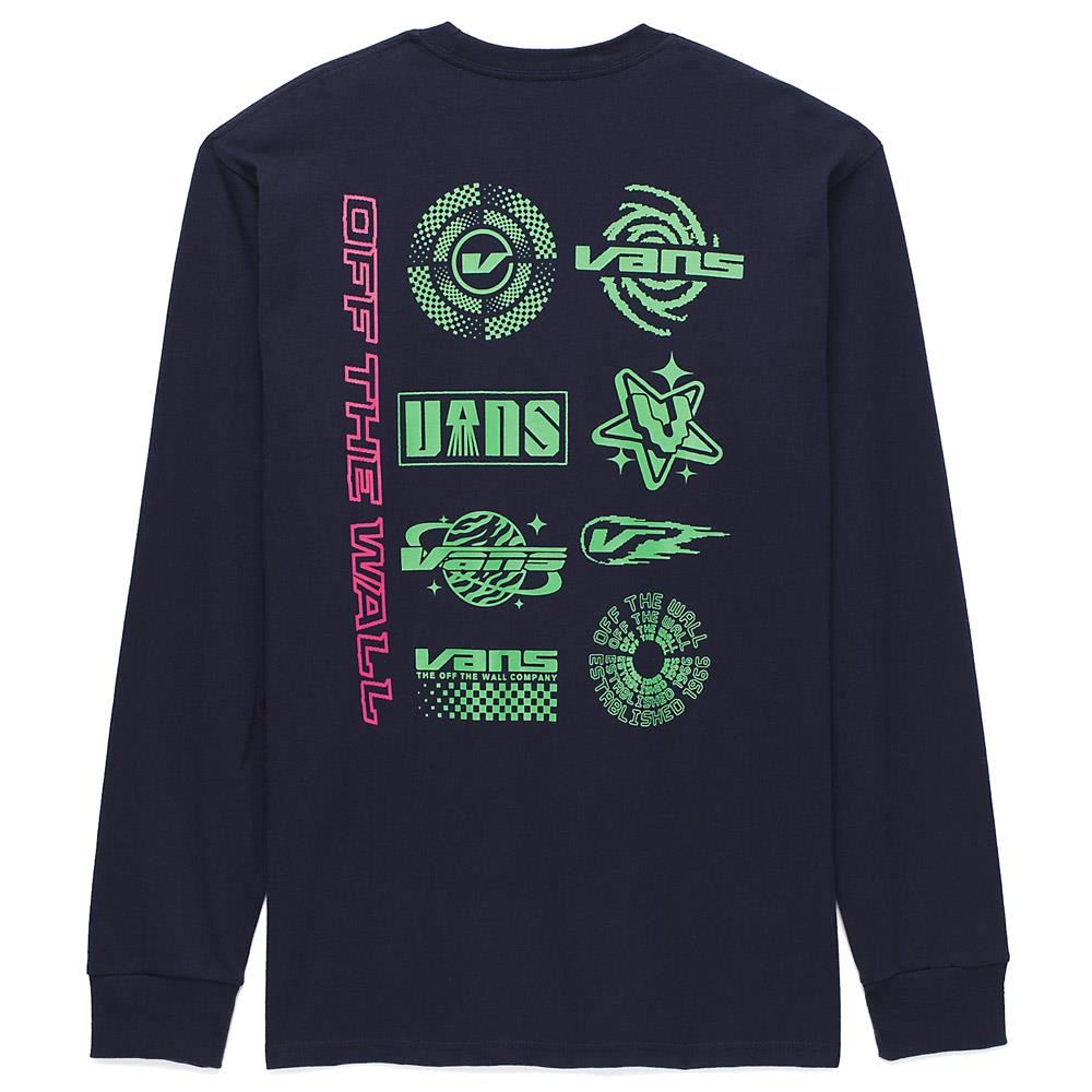  Vans Logo Space Long Sleeve T-shirt - Navy、mySite、merchandisen