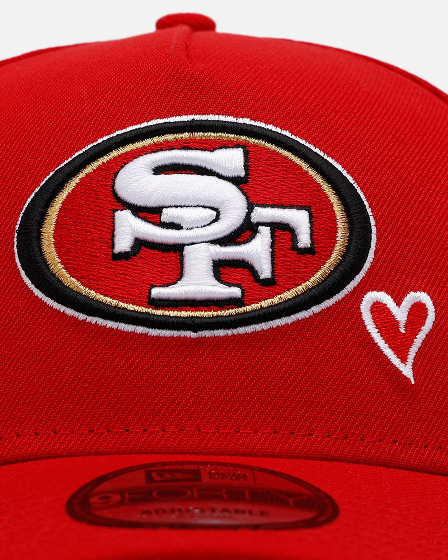 New Era San Francisco 49ers 'Team Color Hearts' 9FORTY A-Frame Snapback Official Team Color、mySite、zt4zffjzw