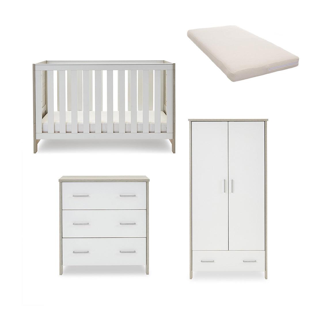  Obaby Nika 3 Piece Room Set - Grey Wash + White、mySite、merchandisen