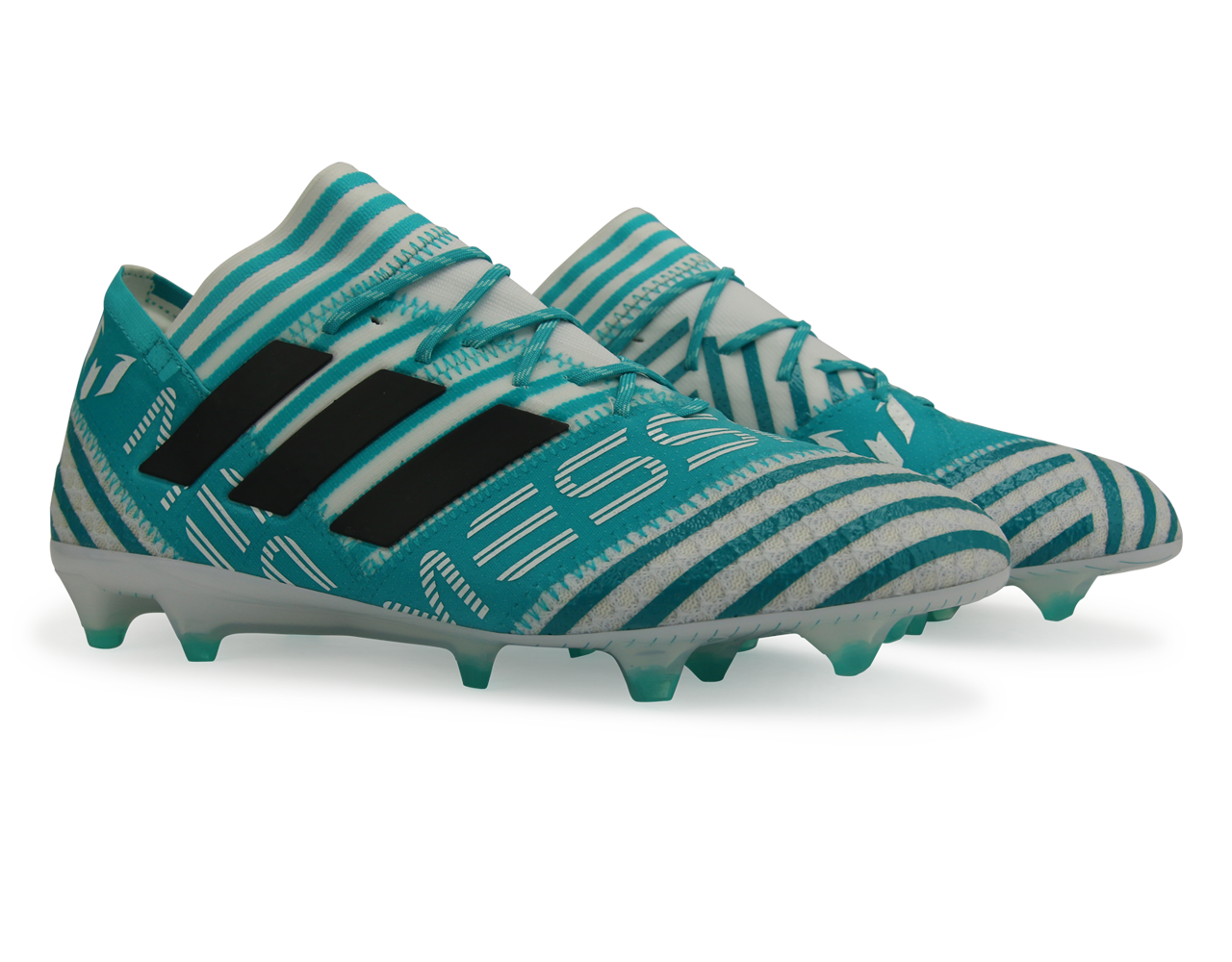 adidas Men's Nemeziz Messi 17.1 FG White/Legend Ink/Energy Blue、mySite、noshort