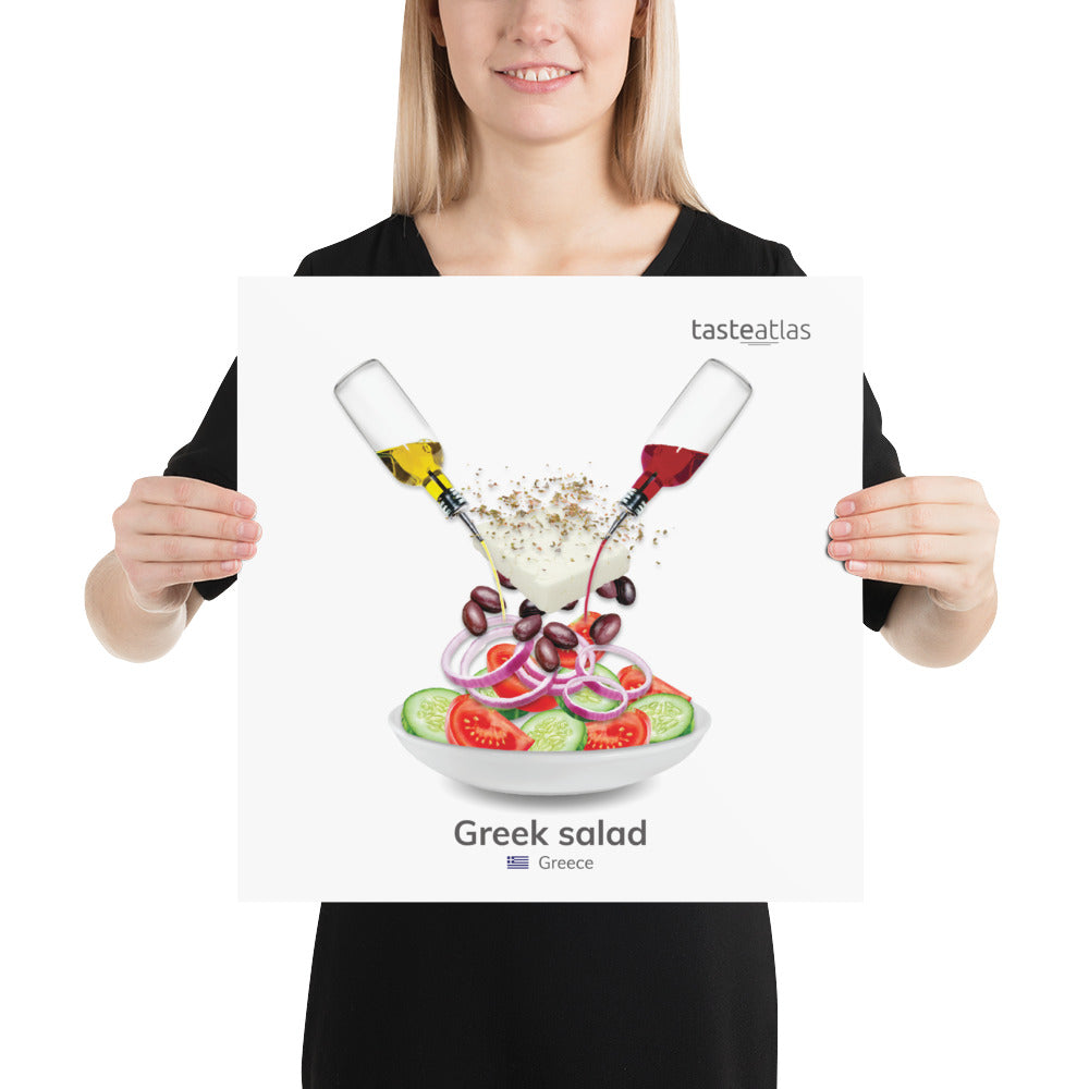 Greek Salad Poster (in)、mySite、camillekostekn