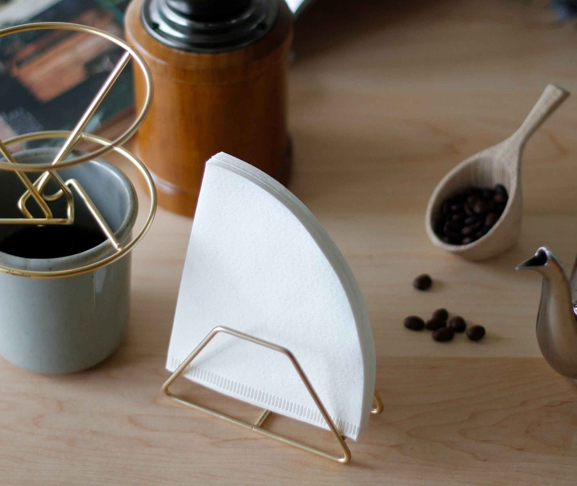 Coffee Filter Holder - Gold、mySite、topwebapps