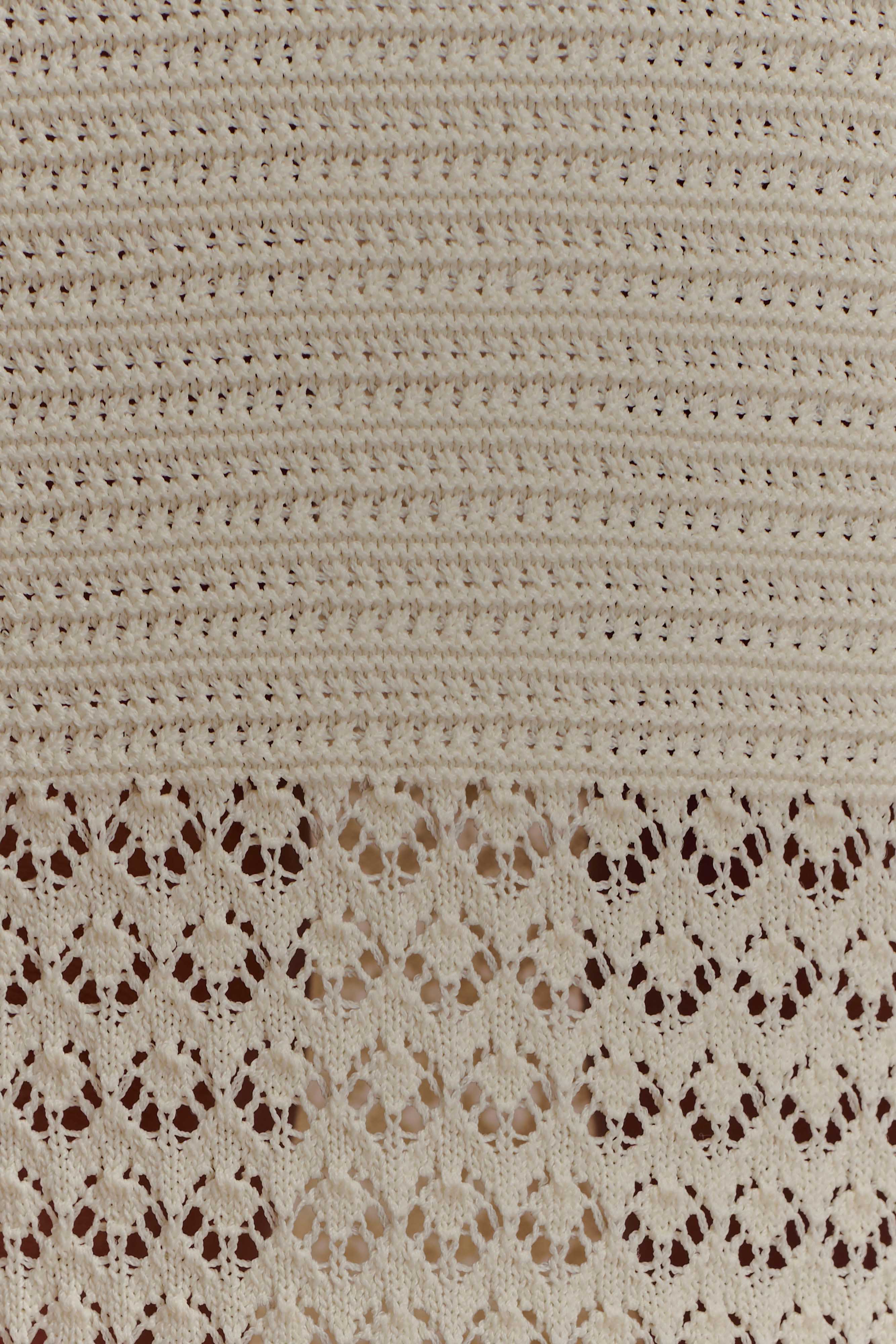 Madeline Scallop Knit Midi Skirt - Ivory、mySite、solidvoid