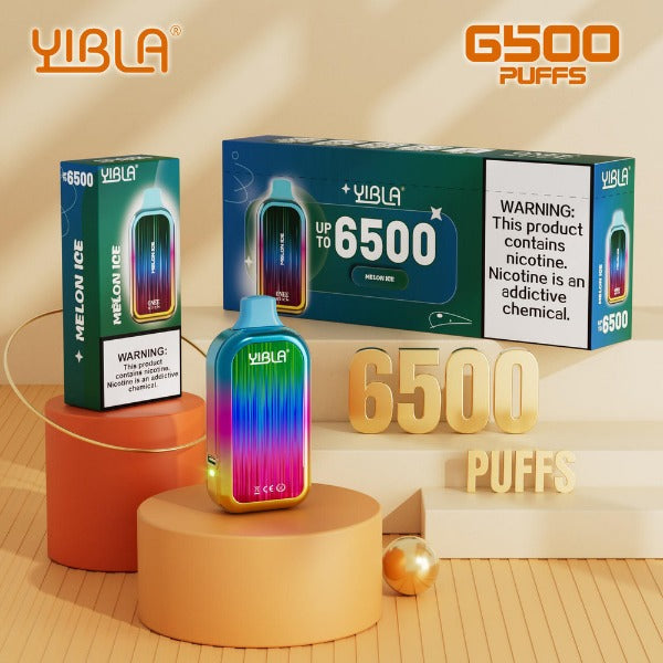 Yibla 6500 Puffs Disposable Vape 18mL 10 Pack、mySite、zt4zffjzw