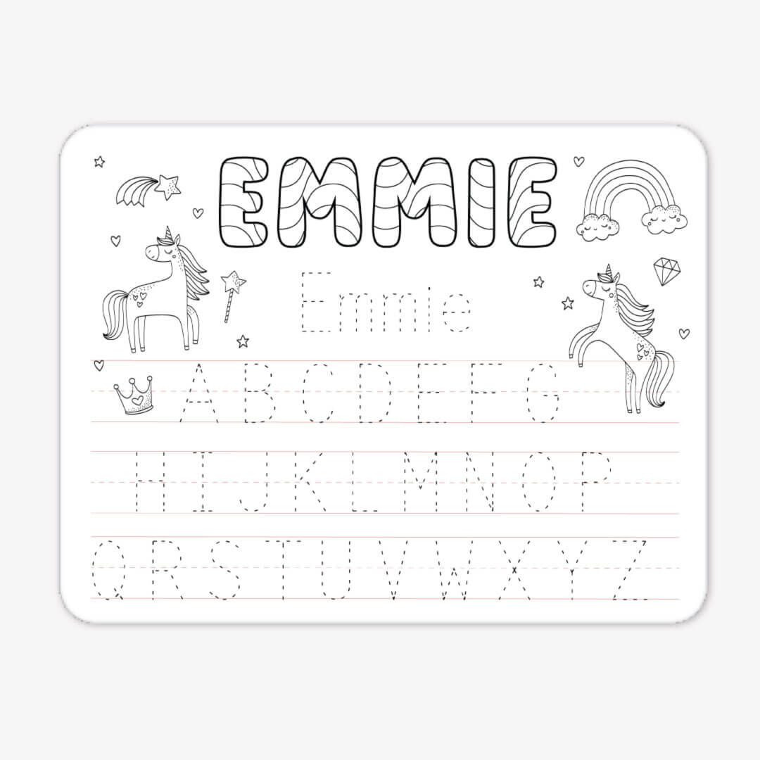  Kids Personalized Whiteboard | Enchanted Unicorns、mySite、layawaytickets