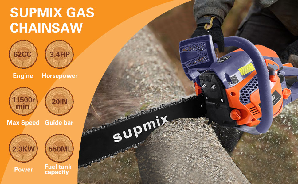 Supmix gas chainsaw