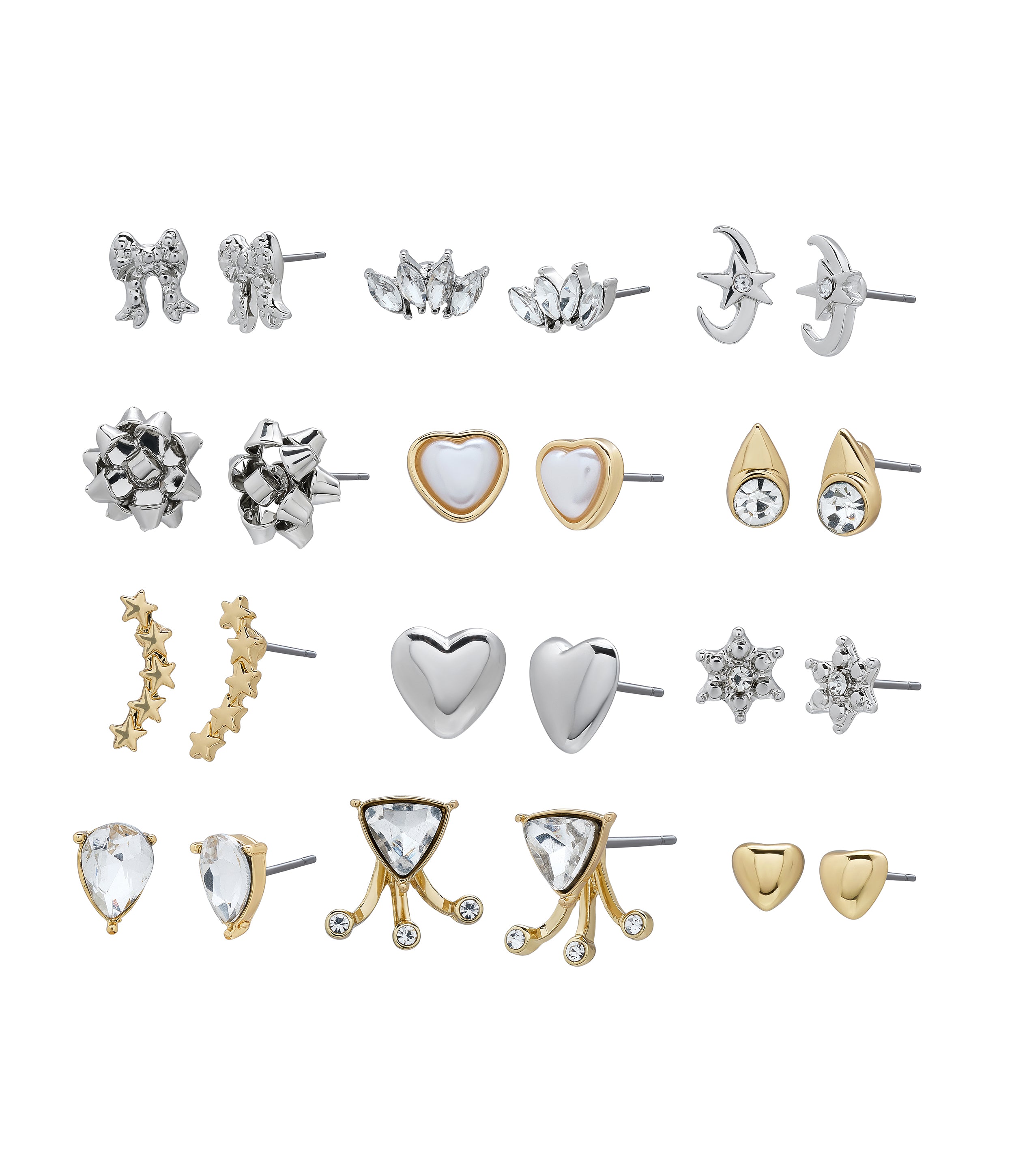 HEART MIXED STUDS CRYSTAL、mySite、dreamappss