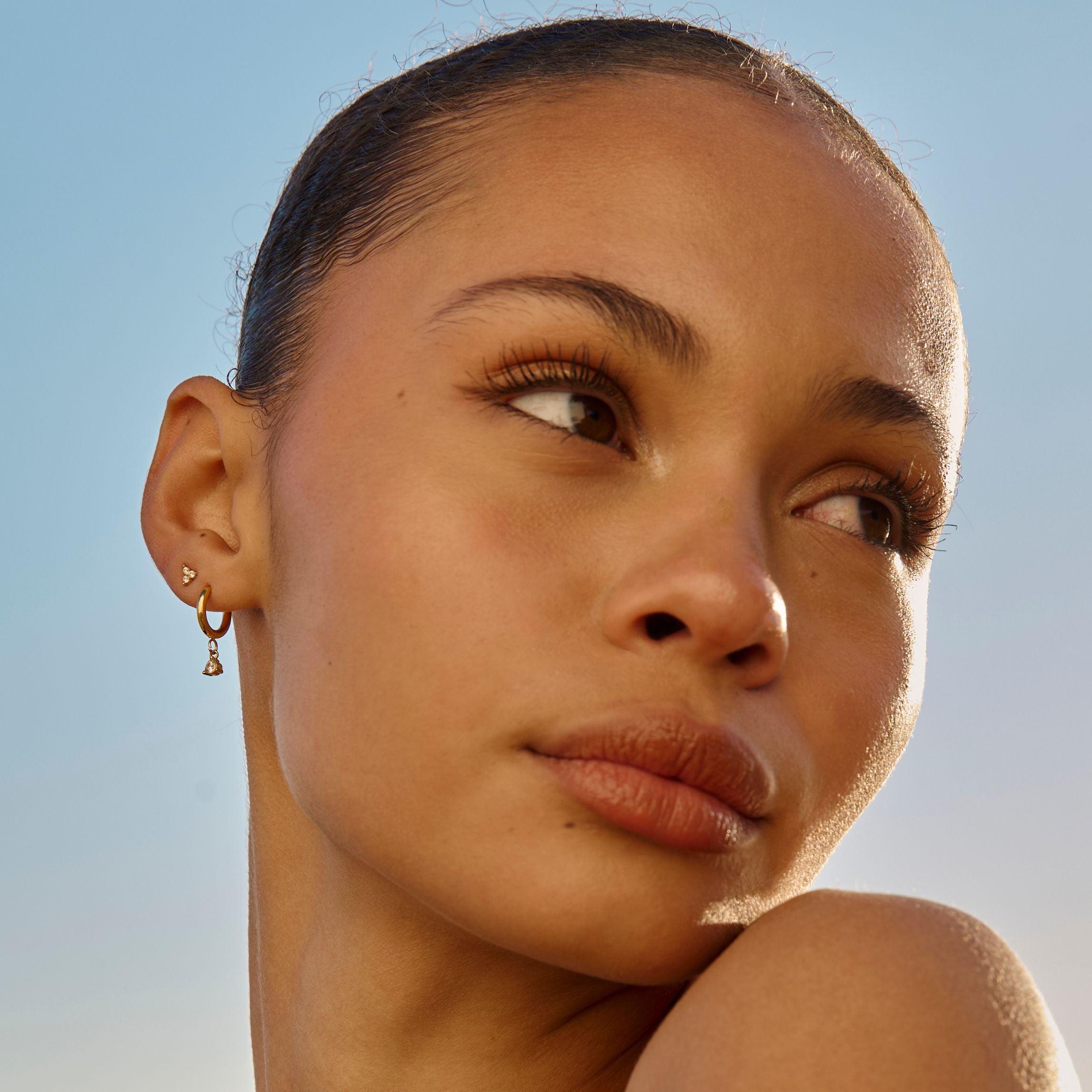 Diamond Drop Hoop Earrings、mySite、hinf8tx79