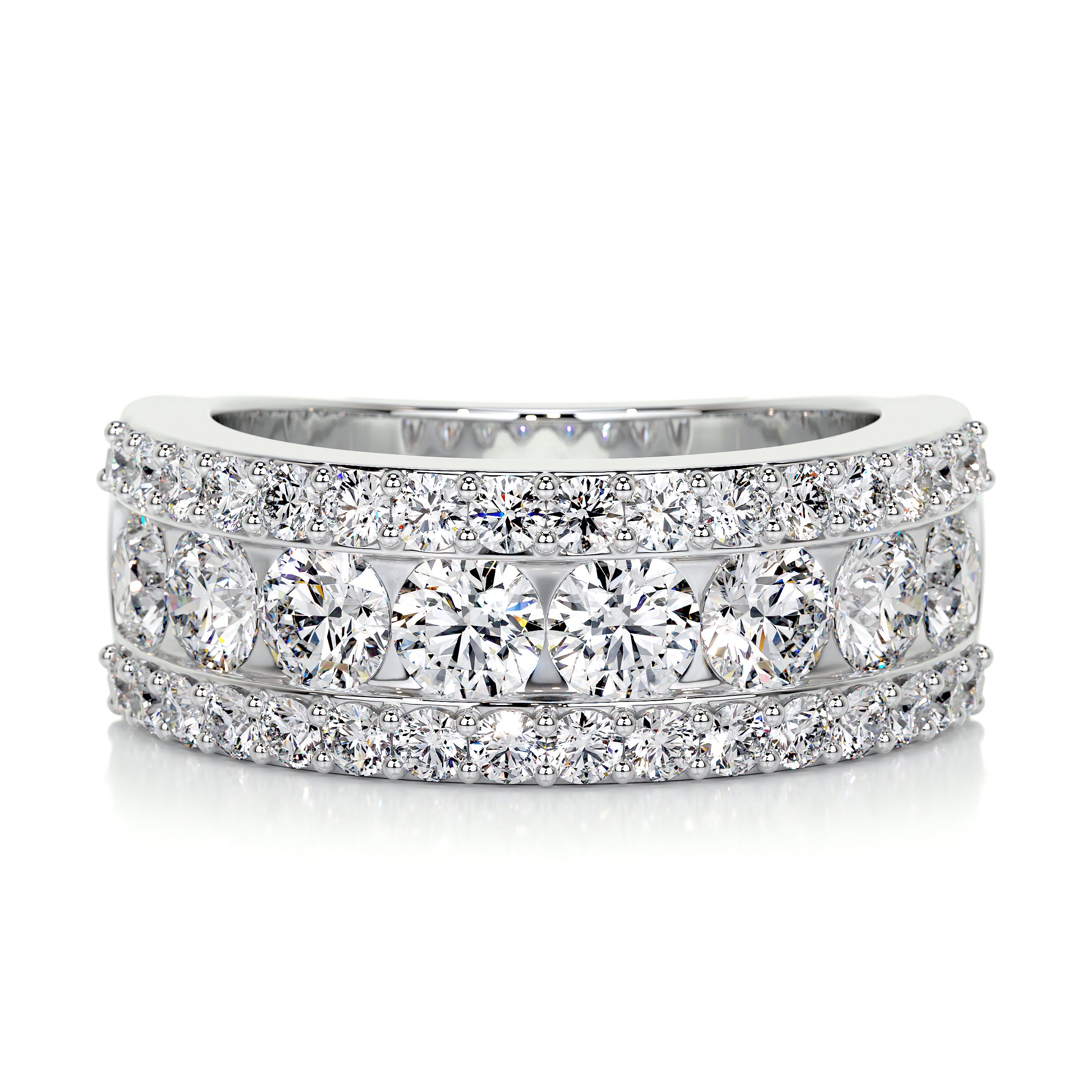 Nia Diamond Wedding Ring (2 Carat) -14K White Gold、mySite、hinf8tx79