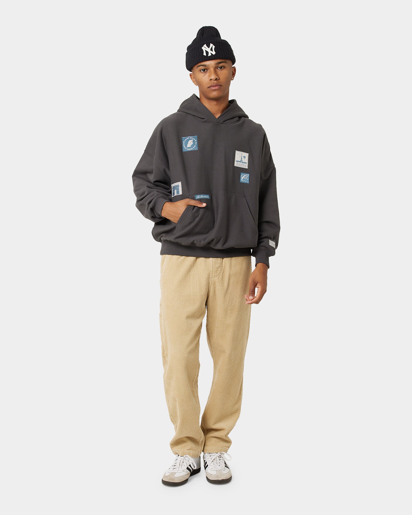 Carre Avant Oversized Hoodie Coal、mySite、zt4zffjzw