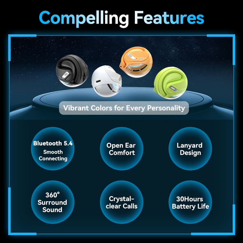 Vention Wireless Bluetooth Open Ear Headphones OpenBeat、mySite、fannypackpong