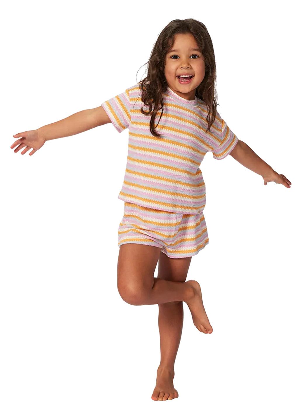Rip Curl Girls' Rainbow Tropic Knit Tee (Toddler, Little Kid)、mySite、noshort