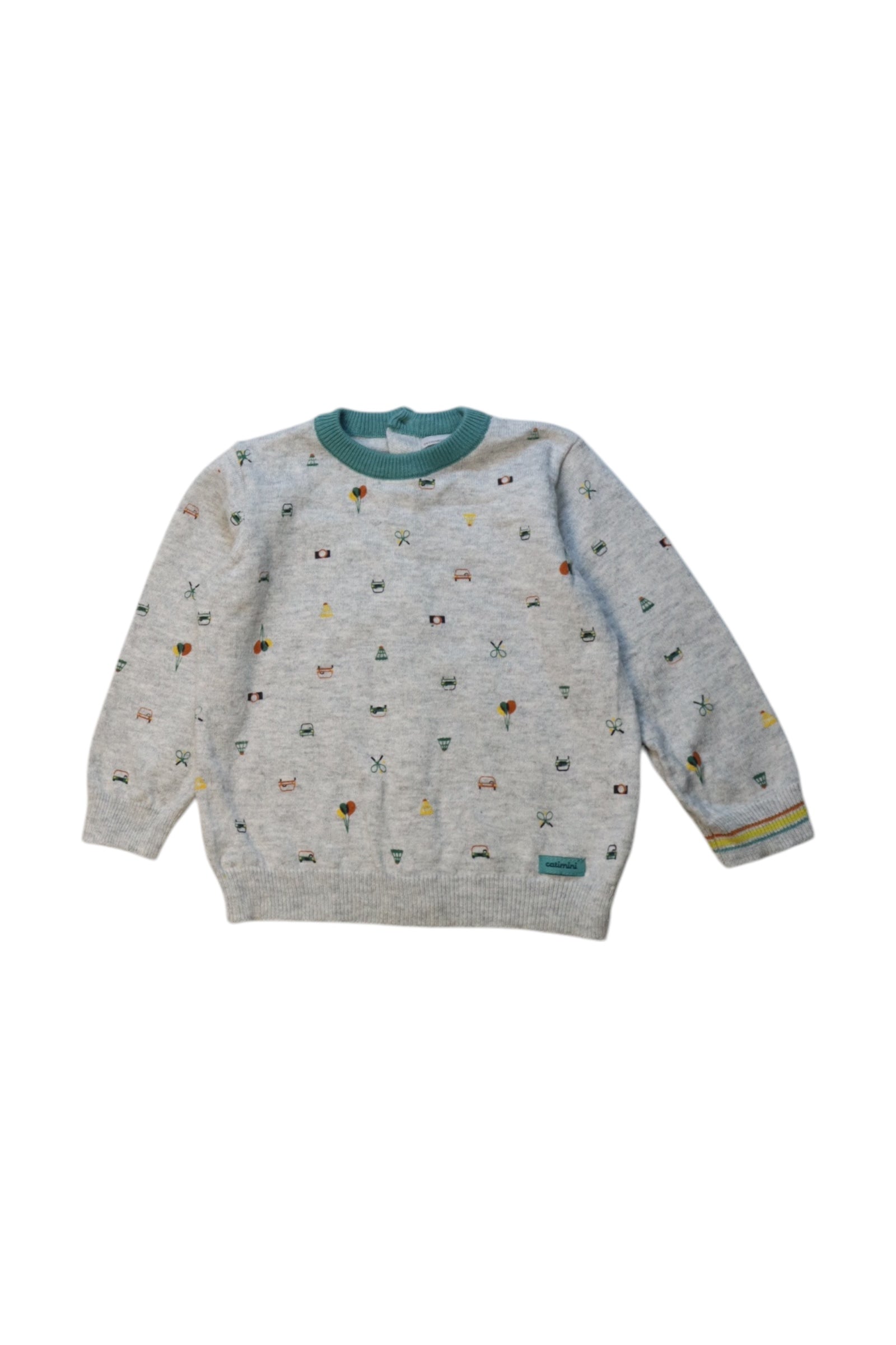 Catimini Patterned Crewneck Sweatshirt 6-12M、mySite、g9winljtr