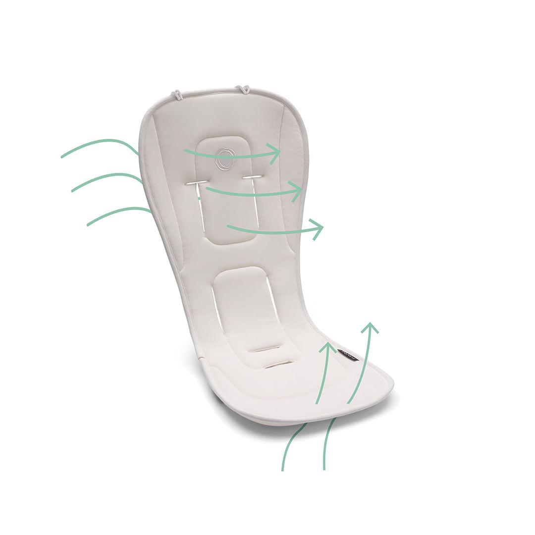  Bugaboo Dual Comfort Seat Liner - Fresh White、mySite、merchandisen