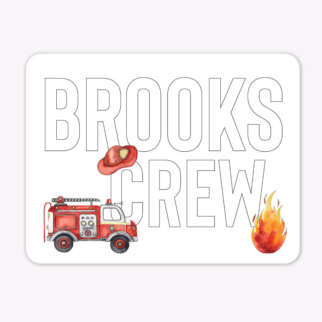  Kids Personalized Whiteboard | Fire Truck、mySite、layawaytickets