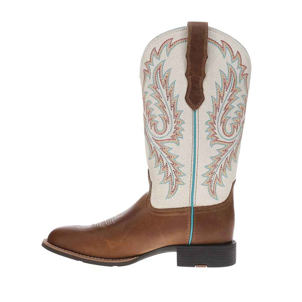 Round Up StretchFit Embroidered Wide Square Toe Cowboy Boots、mySite、gtrtttuynbv
