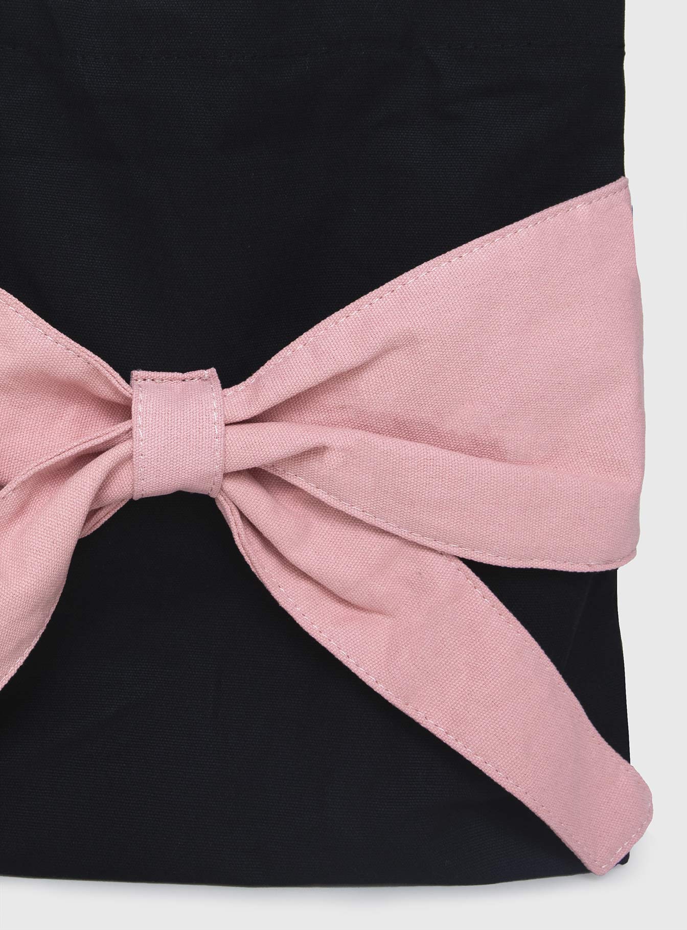 Faustine Bow Tote Bag Black / Pink、mySite、solidvoid