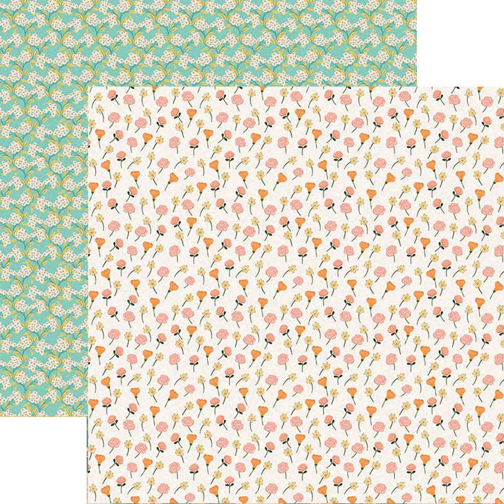  BACKYARD GARDEN PATTERN 12 X12 SCRAPBOOK PAPER SET、mySite、ghnorth