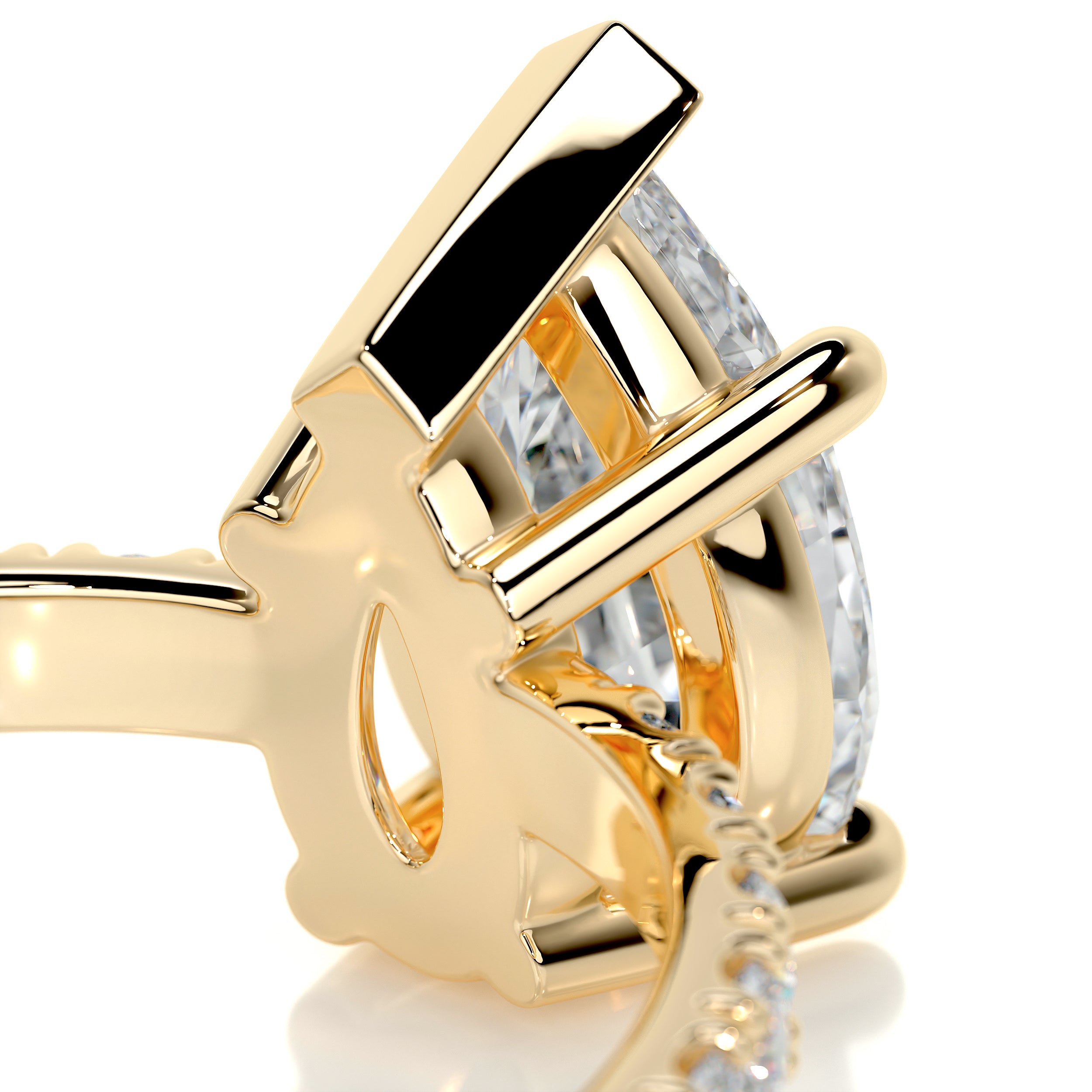 Hailey Diamond Engagement Ring -18K Yellow Gold、mySite、hinf8tx79