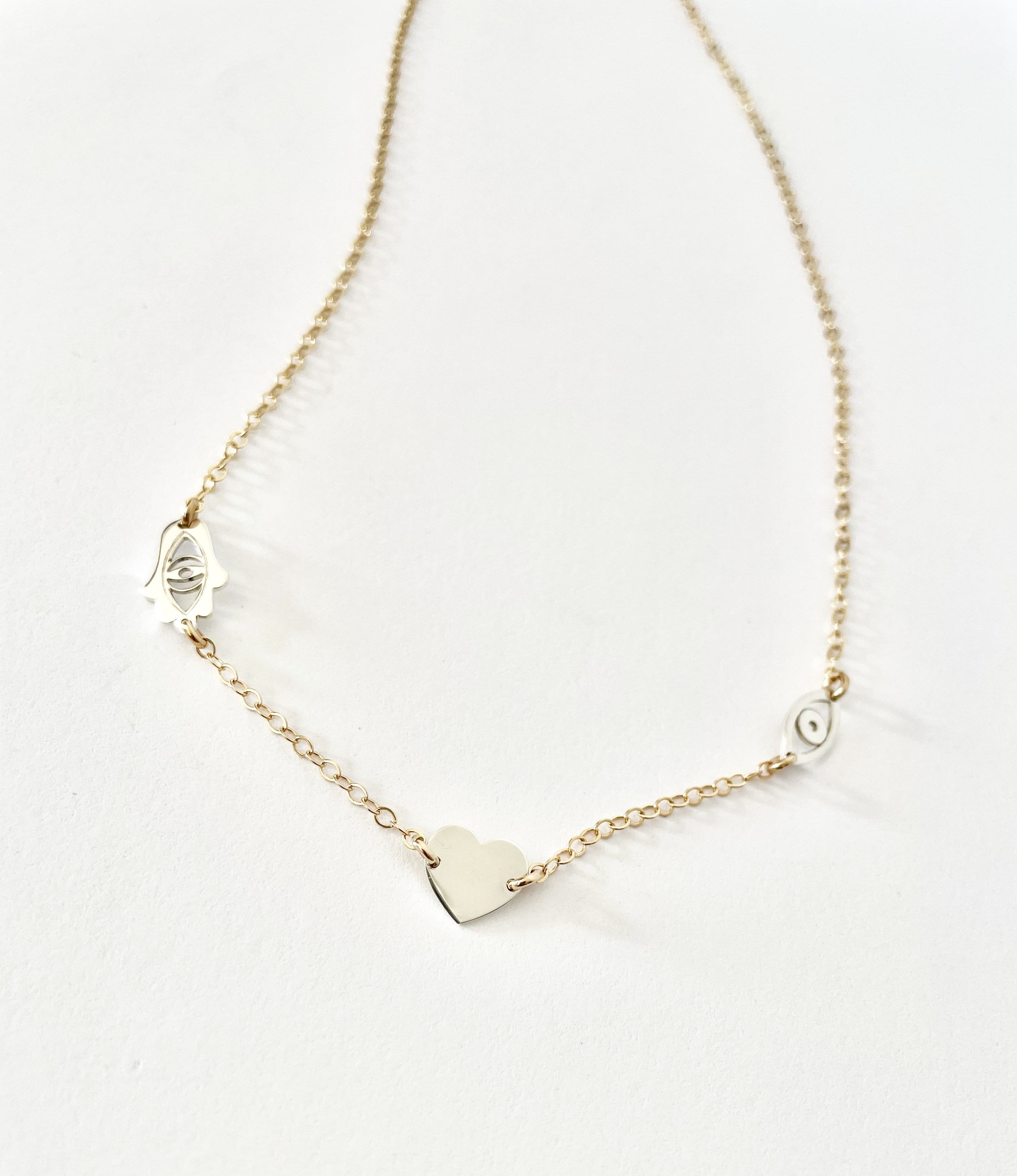 Good Luck Minis Necklace - (Sterling Silver, Gold-Plated, or Two-Tone)、mySite、topwebapps