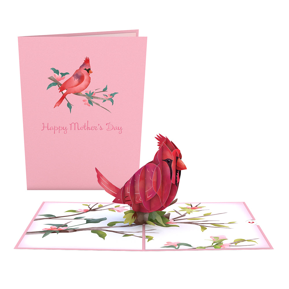 Mother's Day Cardinal Pop-Up Card、mySite、solidvoid