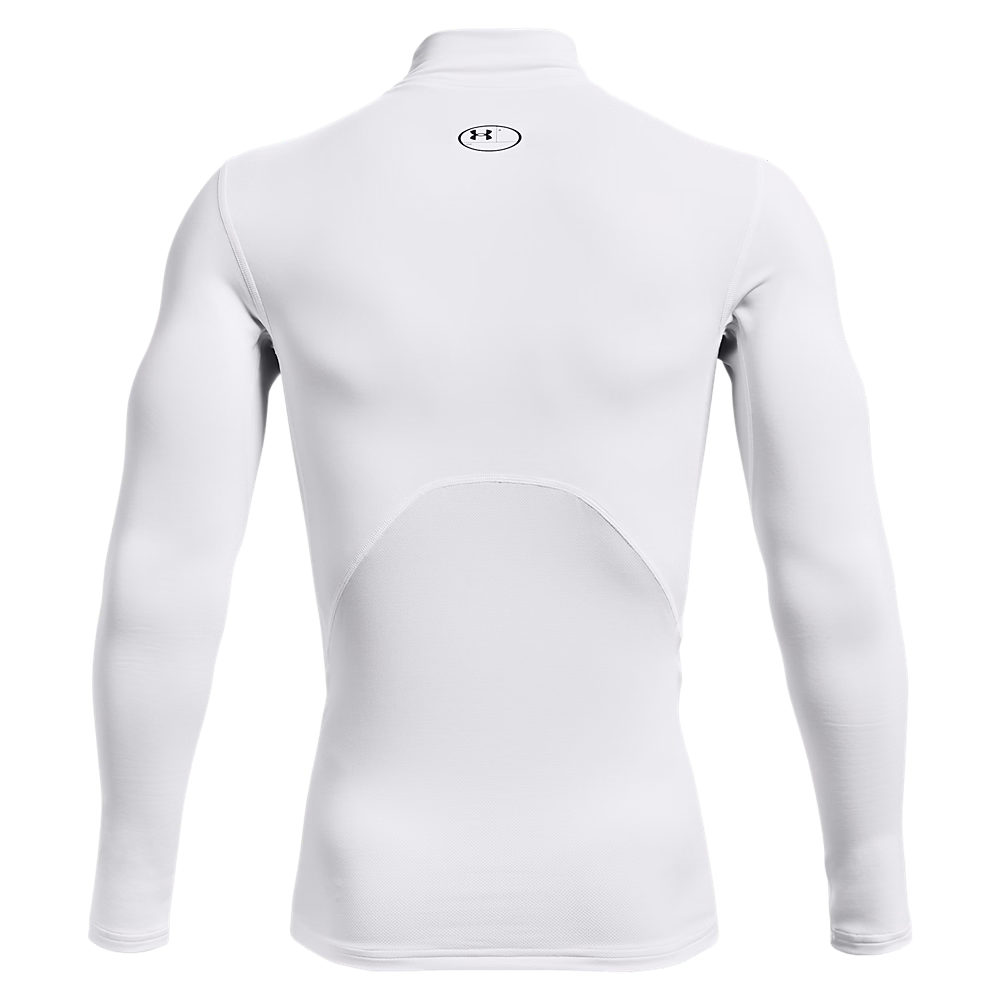 Under Armour ColdGear庐 Mock Long Sleeve Compression Shirt - White、mySite、noshort