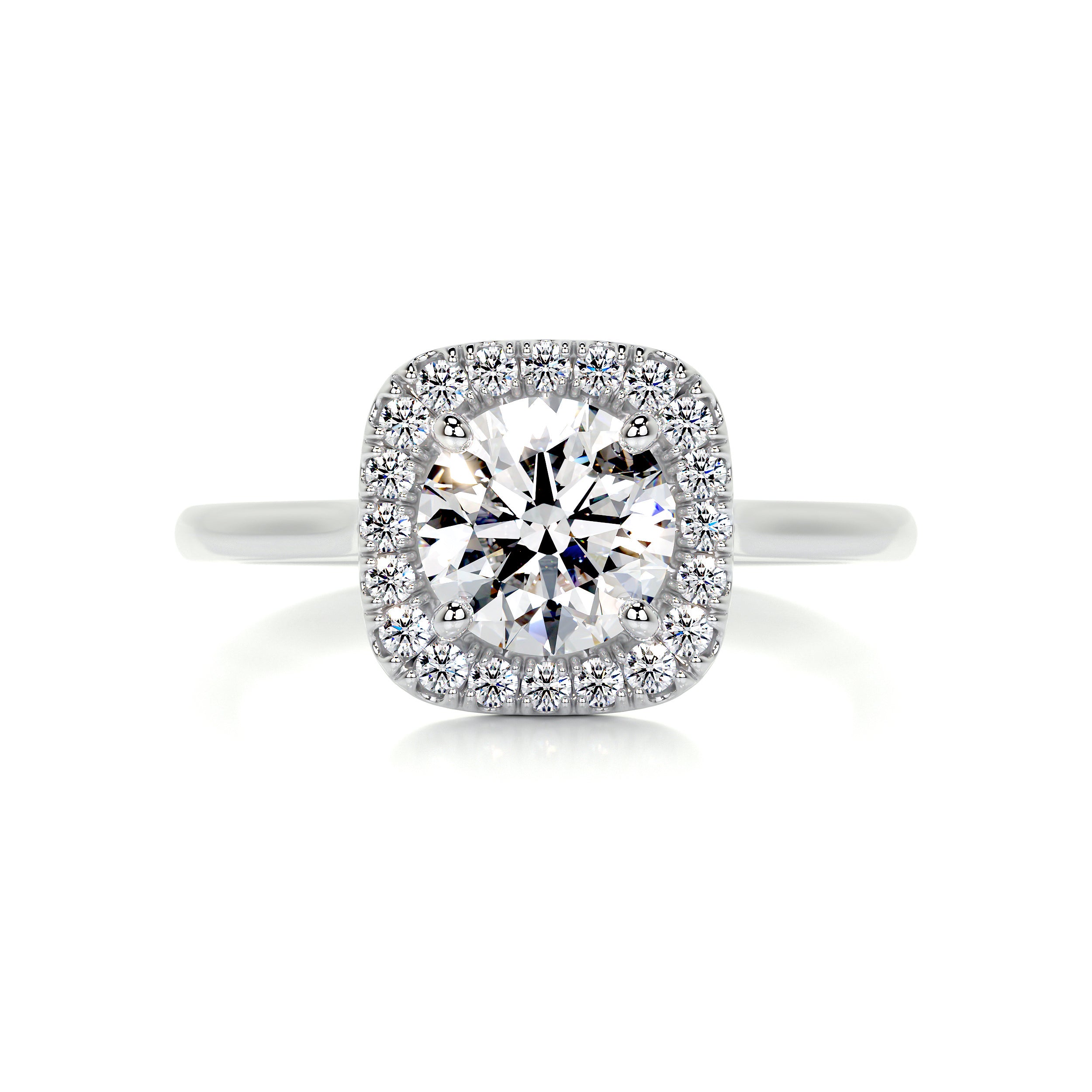 Claudine Diamond Engagement Ring -14K White Gold、mySite、hinf8tx79