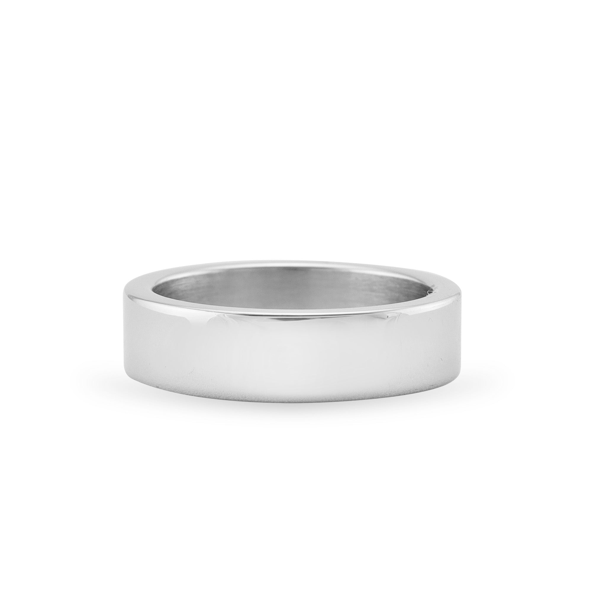 10 Pack - Polished Stainless Steel Blank Flat Ring / PRJ9005、mySite、dreamappss