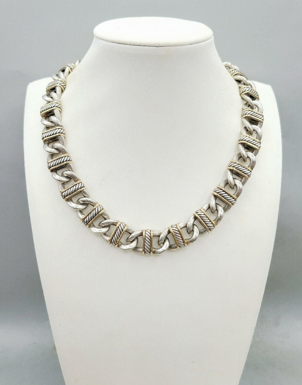 David Yurman 14mm聽Madison聽Link聽Necklace聽With Gold聽、mySite、hinf8tx79