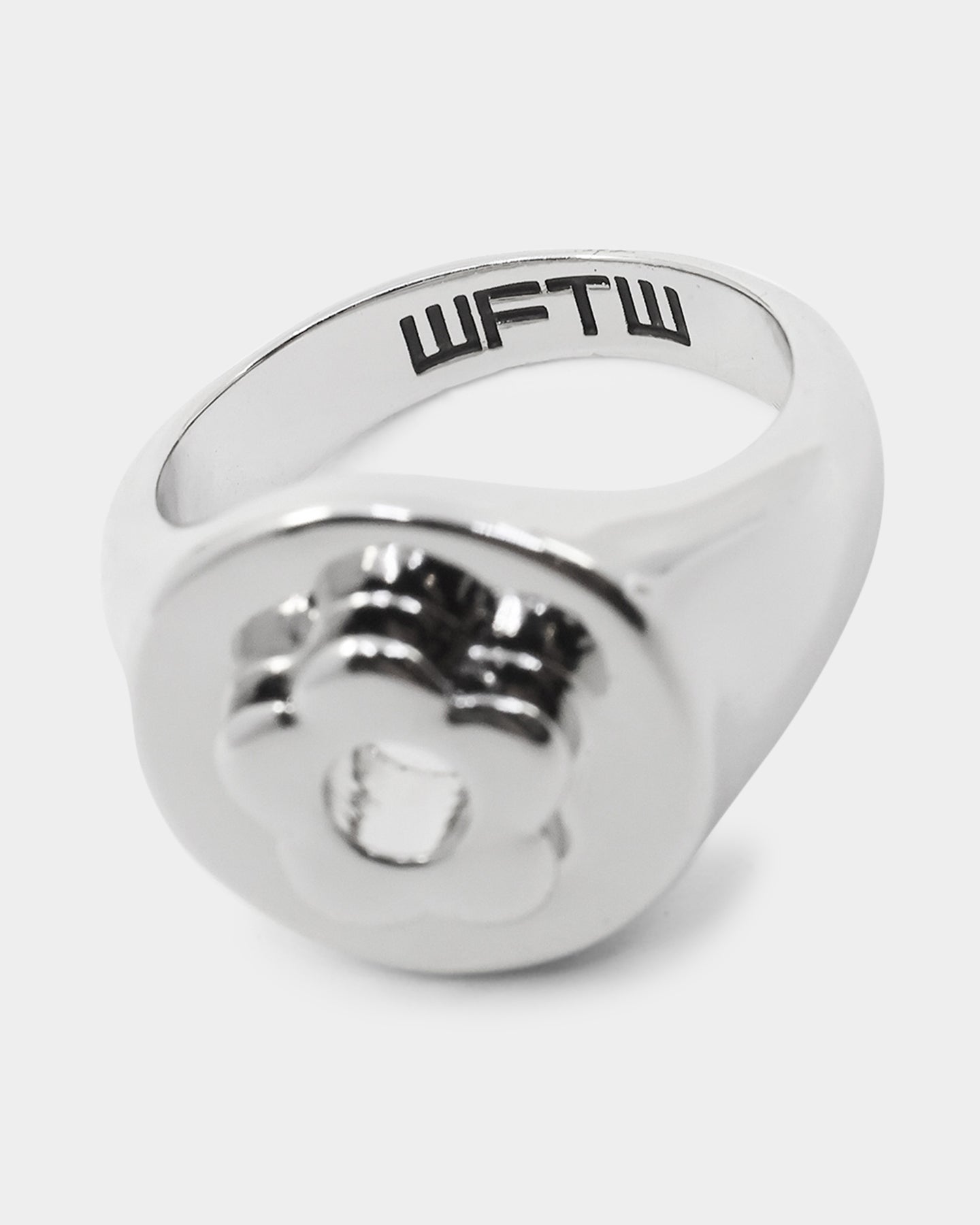 Wild For The Weekend Flower Power Signet Ring (Large) Silver、mySite、zt4zffjzw