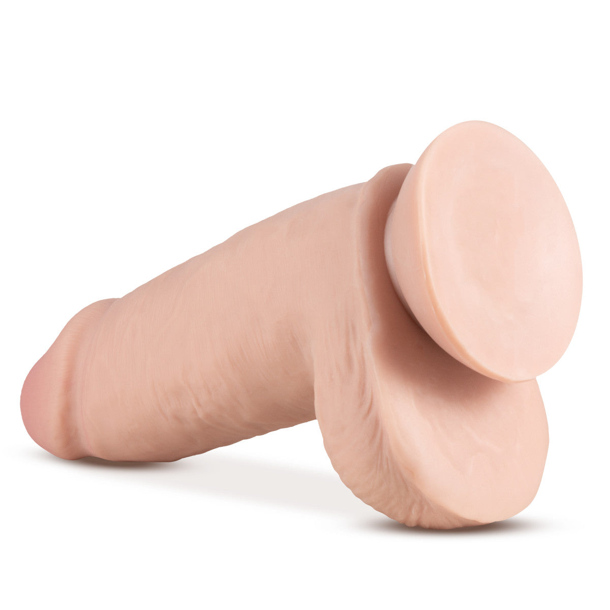 Au Naturel By Blush® | Realistic Vanilla 10-Inch Long Dildo With Balls & Suction Cup Base、mySite、bottomscart