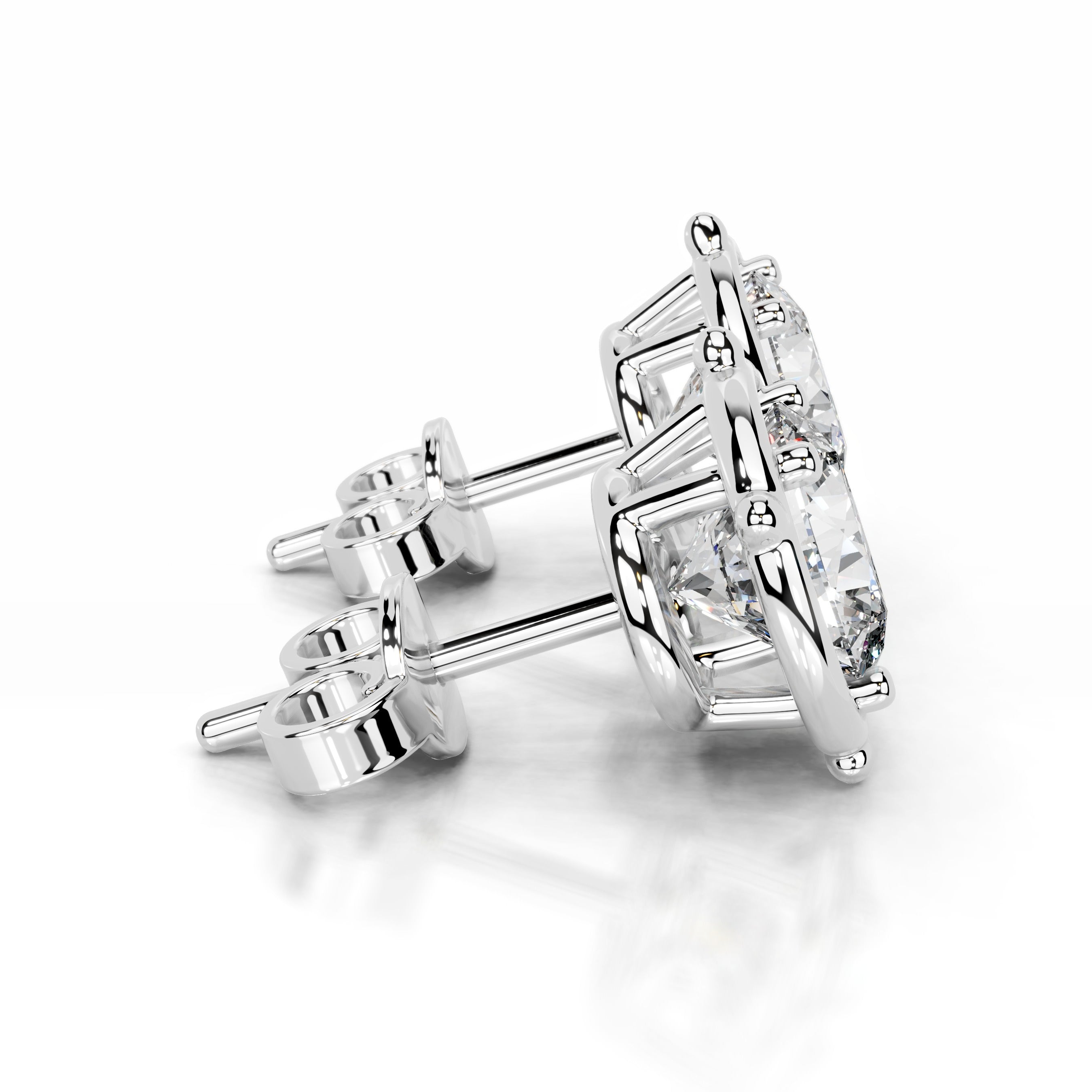 Rooted in Love Lab Grown Diamond Earrings - 18K White Gold、mySite、hinf8tx79