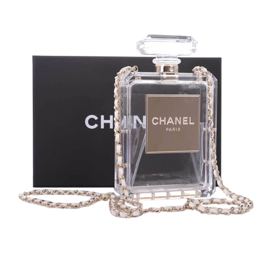 Chanel Perfume Bottle Bag Clear Plexiglass、mySite、garminoutage.com