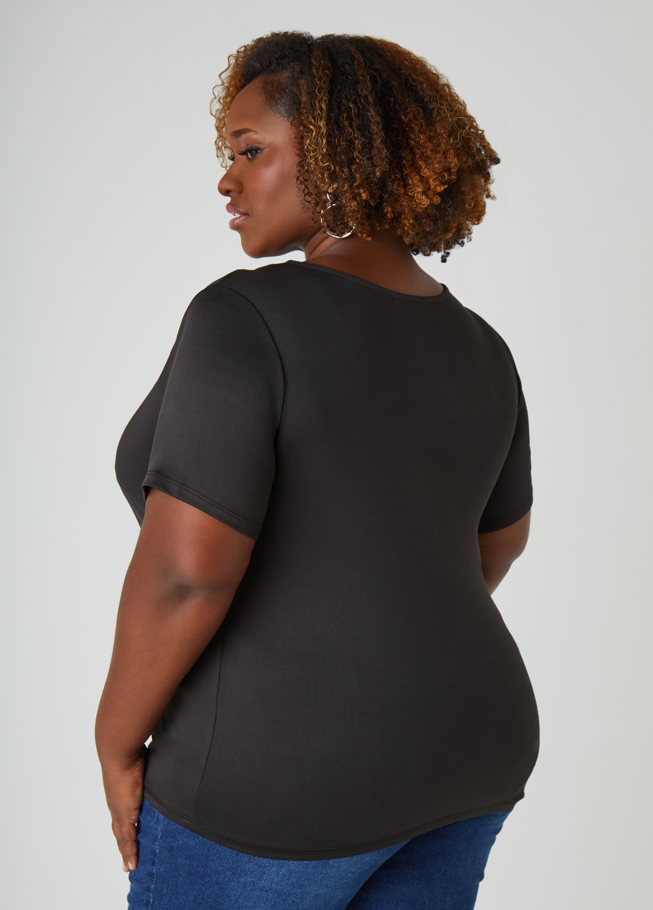 Cutout Stretch Knit Top、mySite、bengalsvssteelers