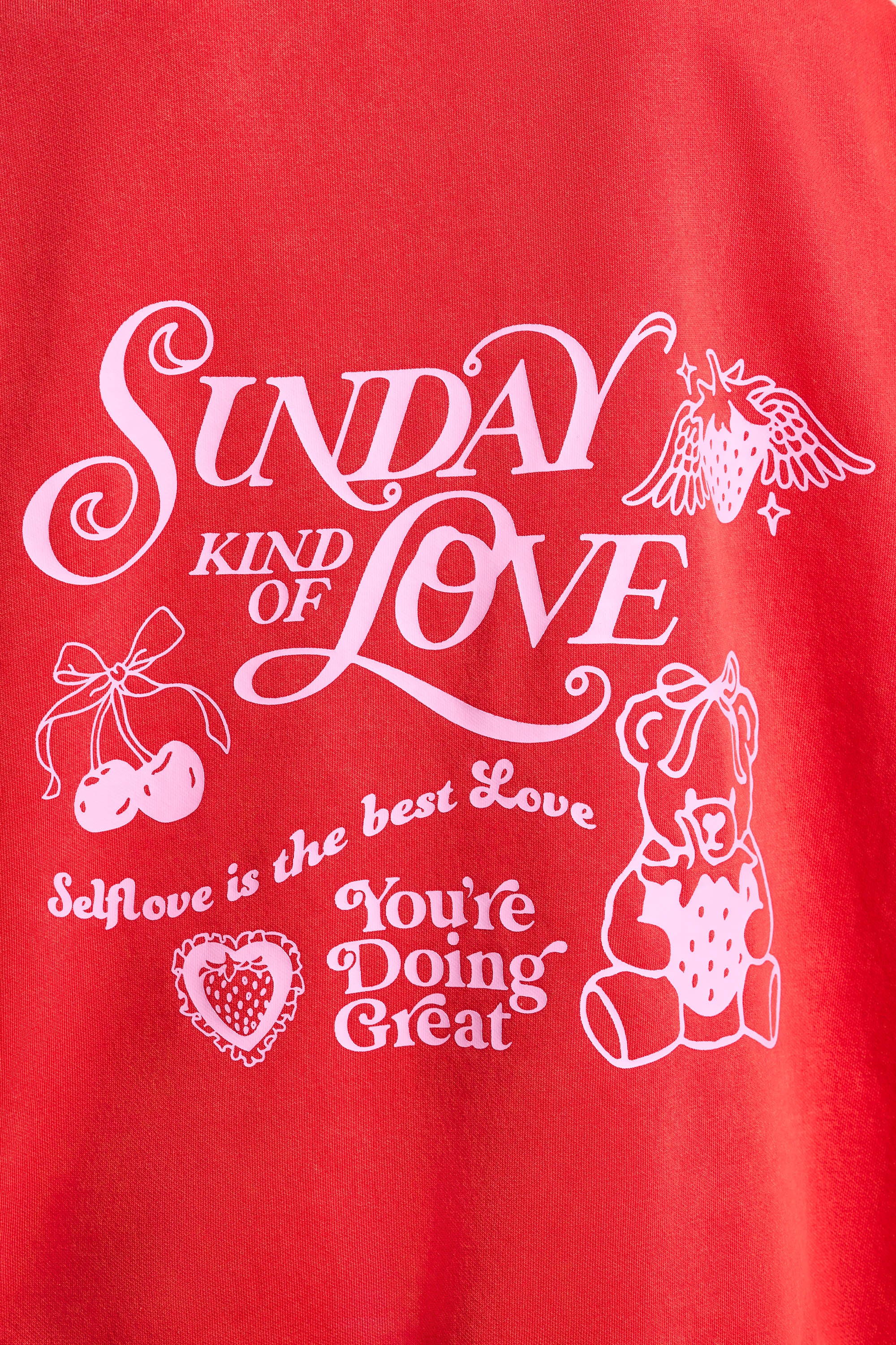 Oversized Hoodie in Red、mySite、solidvoid