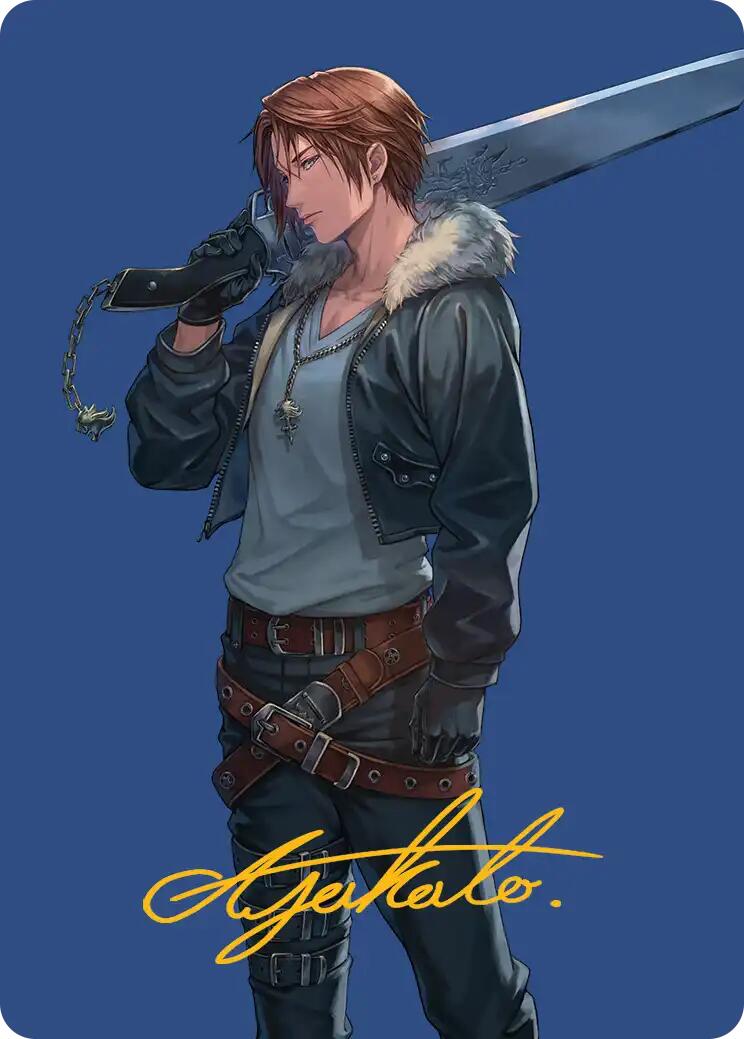 Squall, SeeD Mercenary Art Card (Gold-Stamped Signature) FINAL FANTASY Art Series、mySite、waistdrama