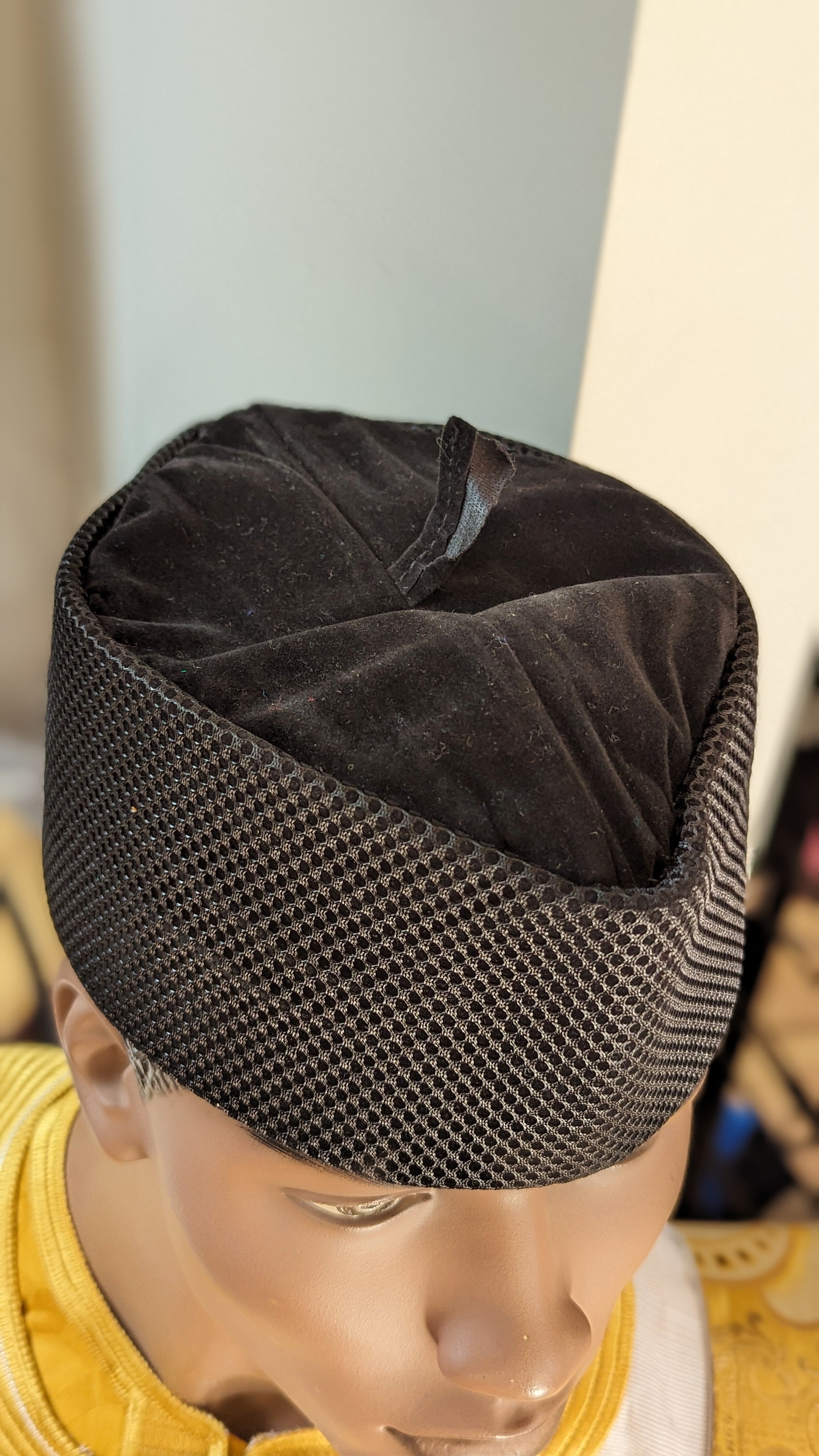 Jekalo Black African Velvet Senator Hat Kufi Cap-DPHRVH07、mySite、solidvoid