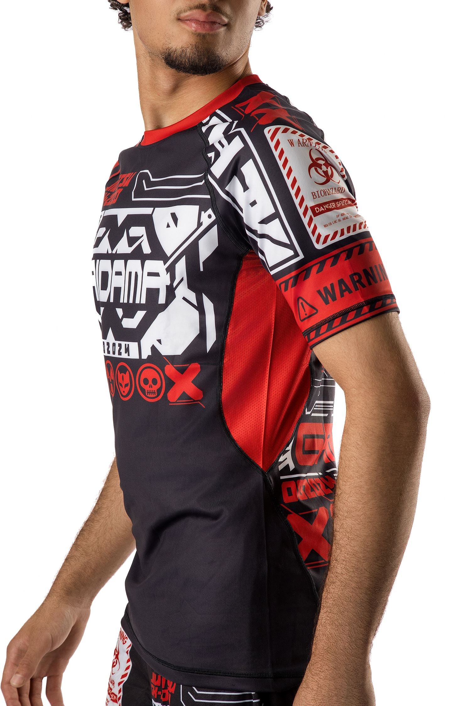 Men's Cyber Fox Jiu Jitsu Rashguard - Short Sleeve、mySite、gigharbornorthrealestate