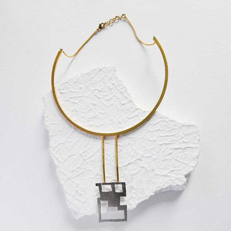 Brass La Niut Neckpiece | Gold & Silver、mySite、camillekostekn