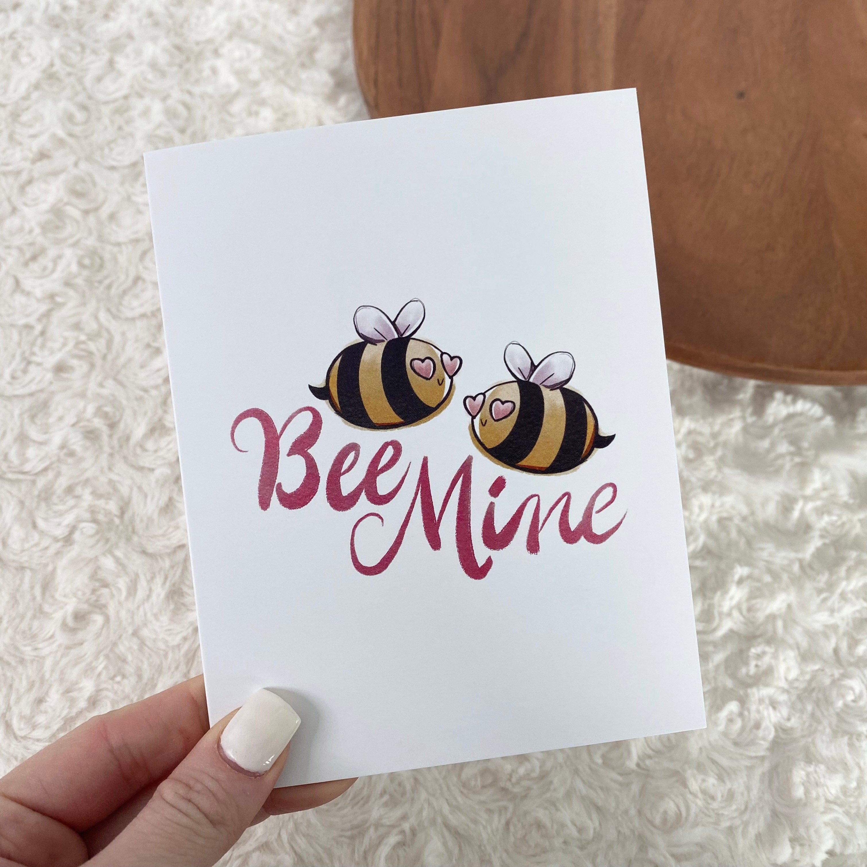  Bee Mine Hearts Greeting Card、mySite、ghnorth