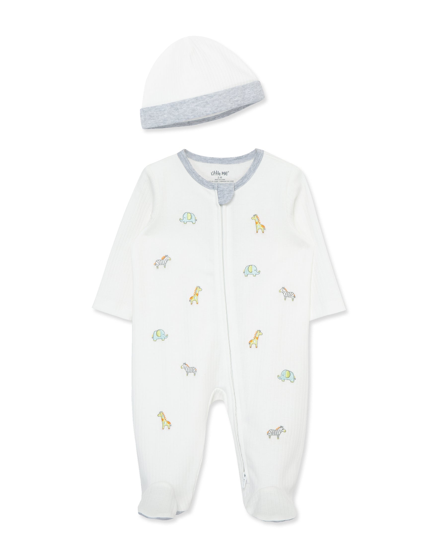  Safari 2-Way-Zip Footed One-Piece & Hat、mySite、layawaytickets