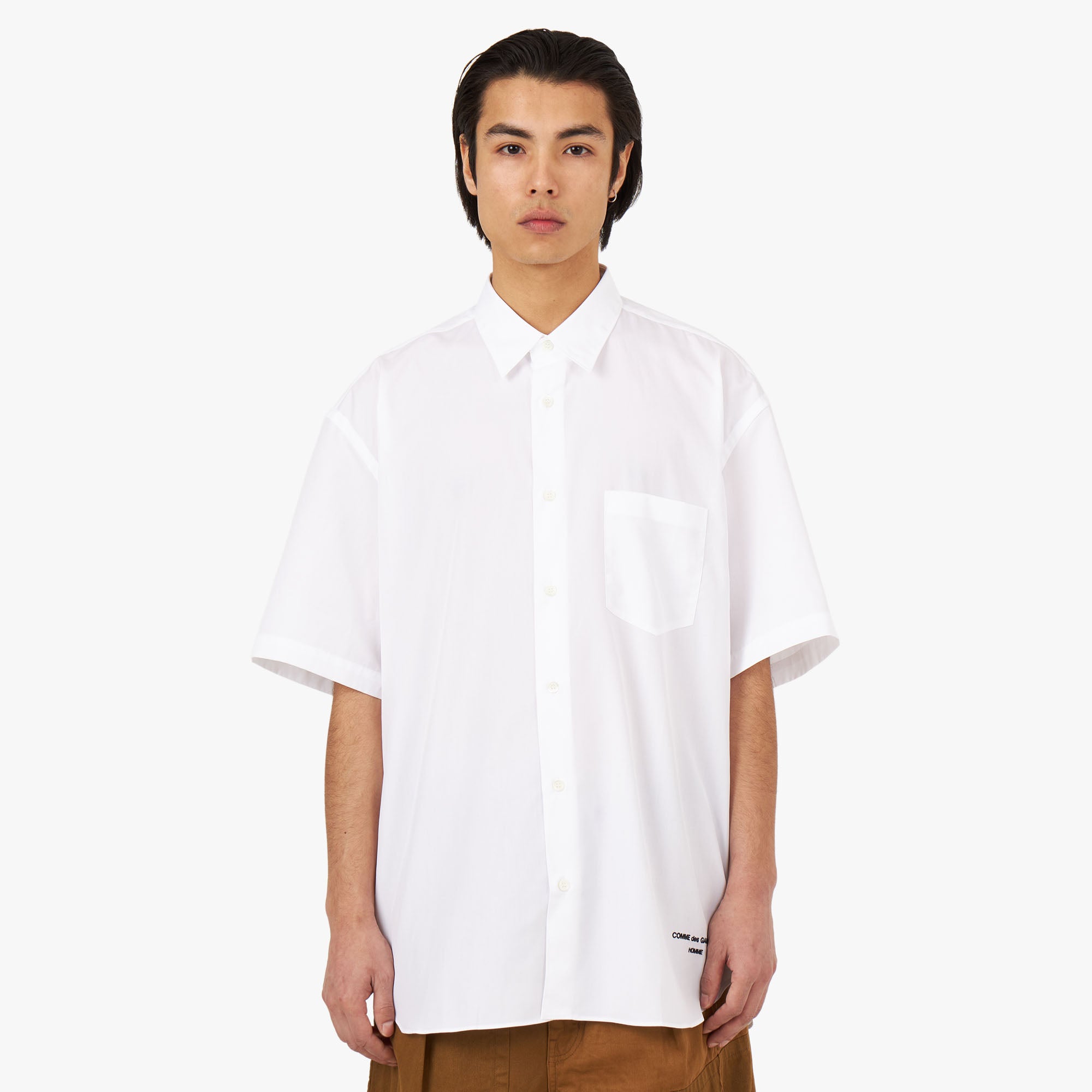  COMME des GARÇONS HOMME Cotton Broad Shirt / White、mySite、merchandisen