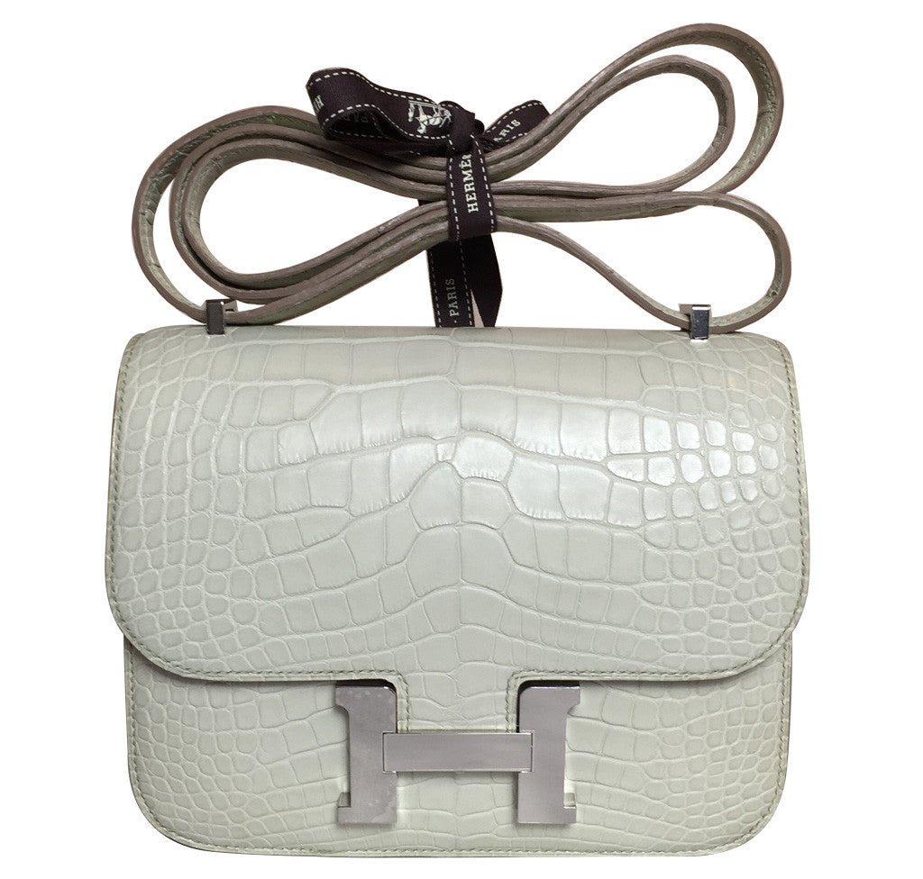 Hermes Constance 18 Bag Beton Alligator PHW、mySite、garminoutage.com