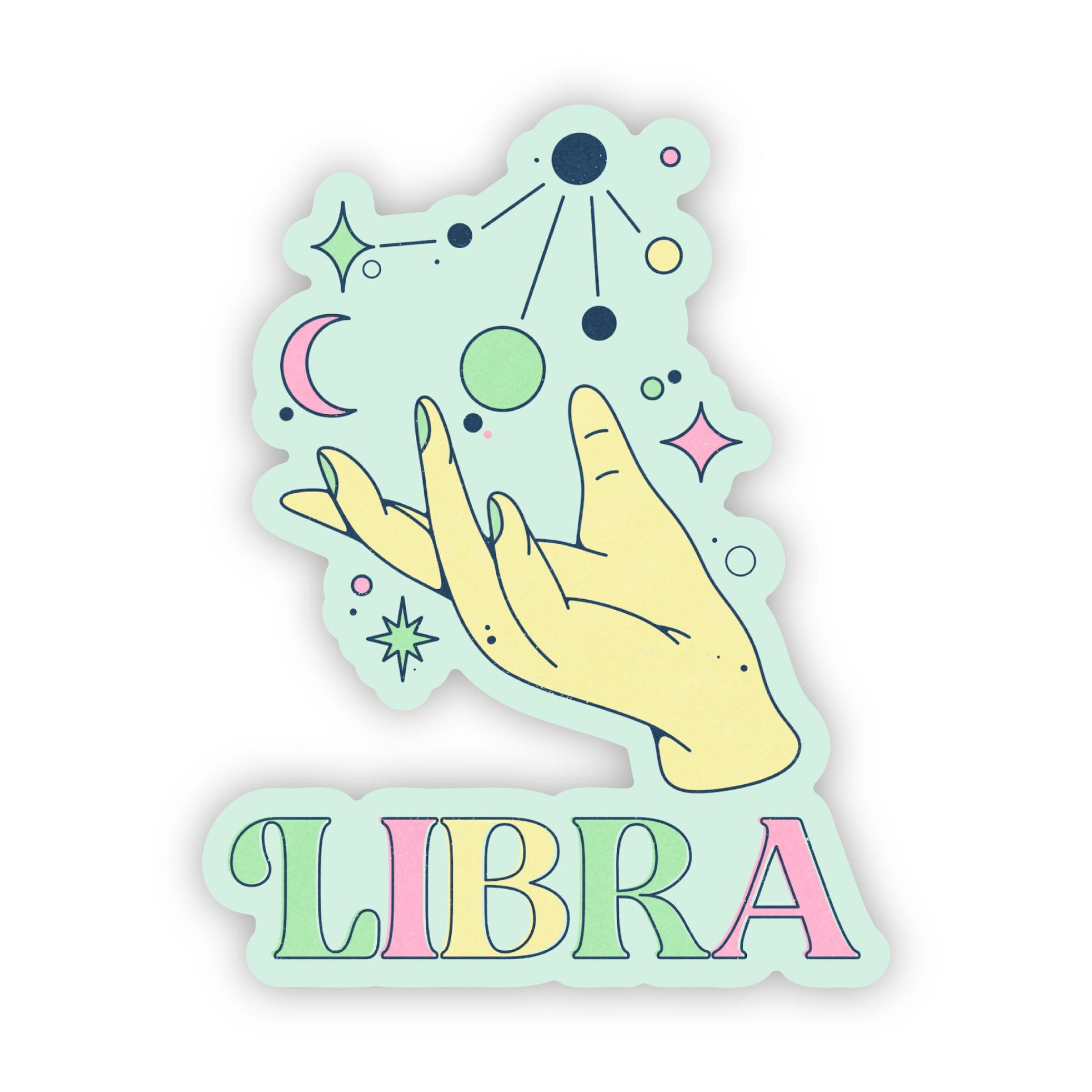  Libra Astrology Sign Sticker、mySite、elrpsem3k