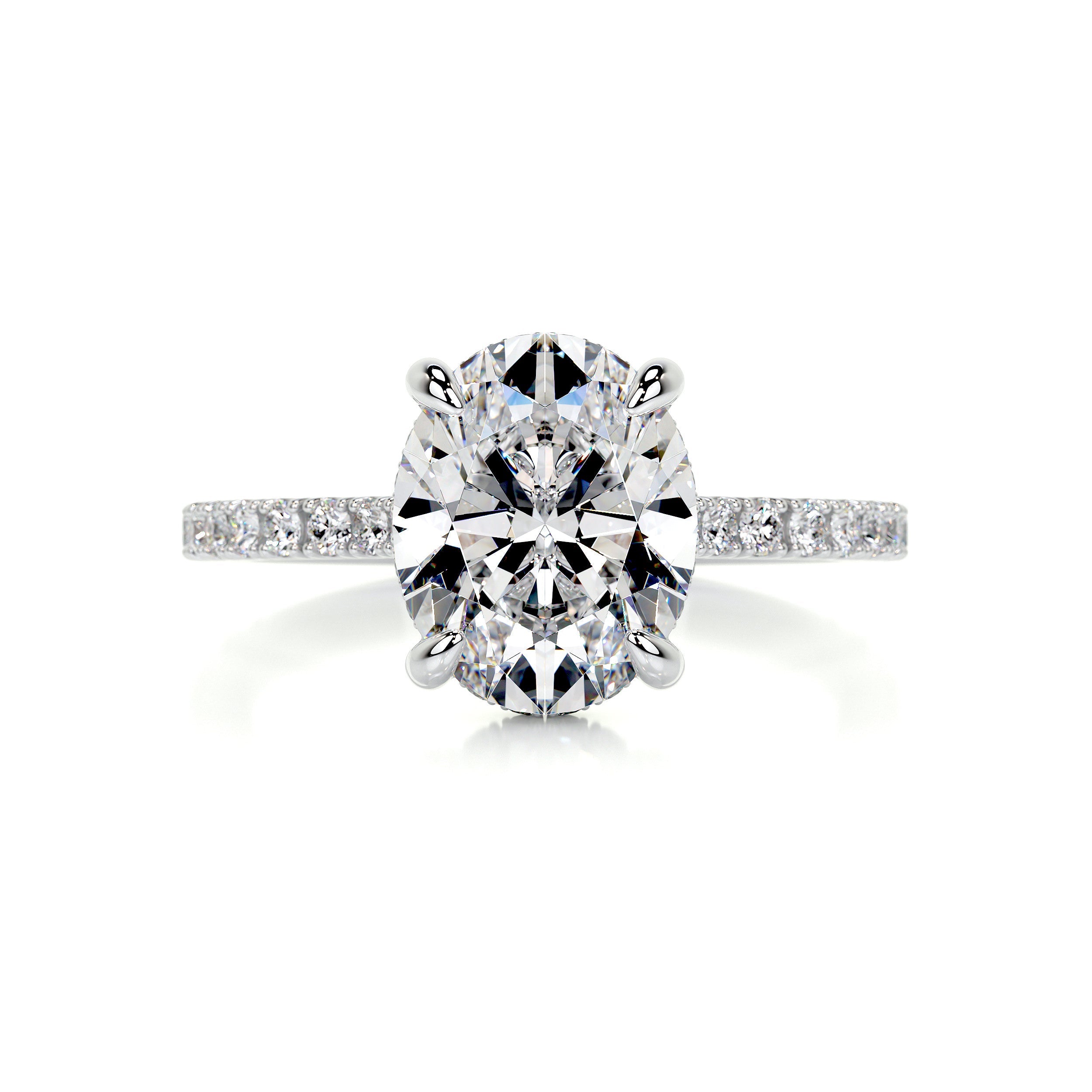 Dionne Moissanite & Diamond Ring -14K White Gold (RTS)、mySite、hinf8tx79