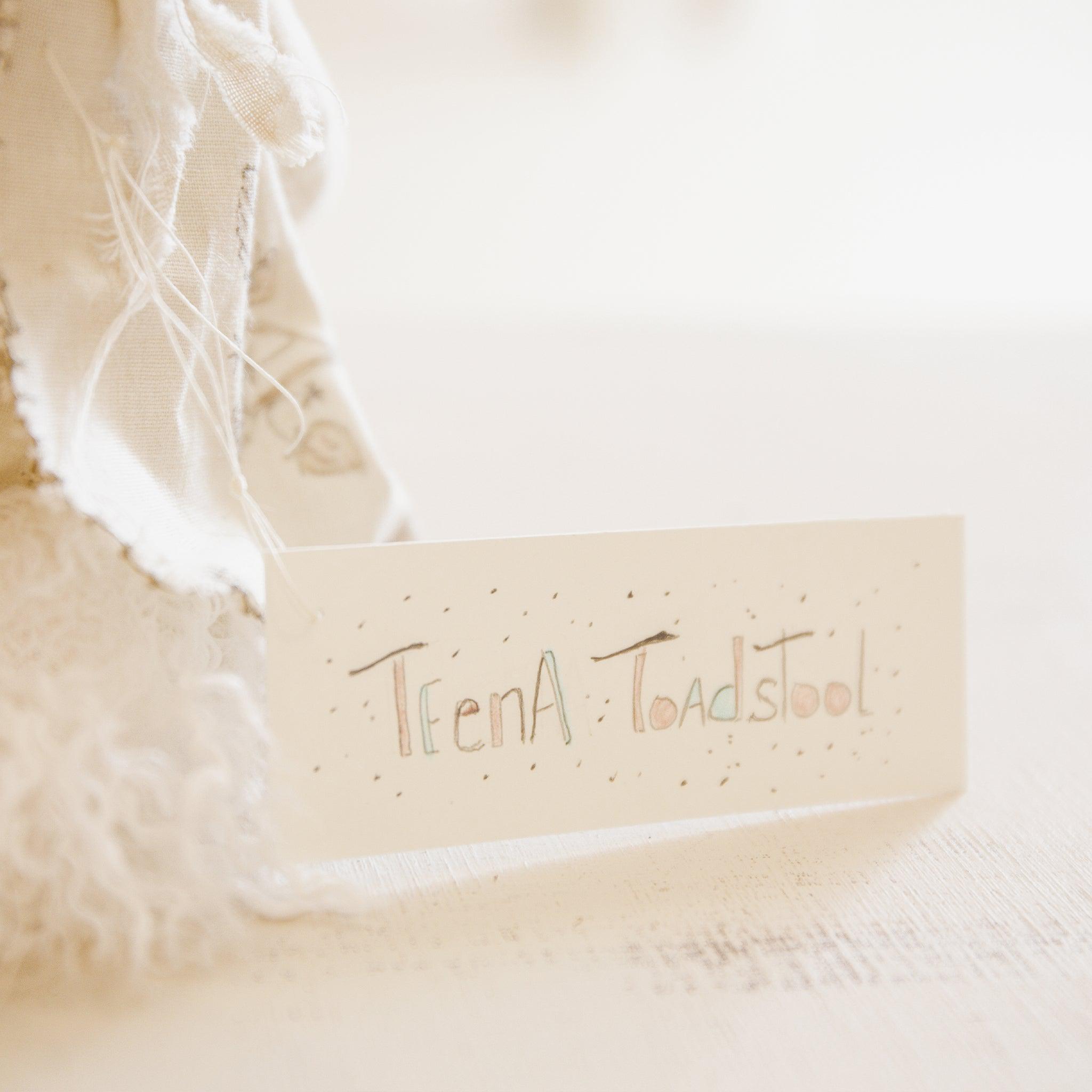 RETIRED - Hutch Studio Original - Teena Toadstool- Hand-Crafted Cotton & Knit Bunny、mySite、g9winljtr