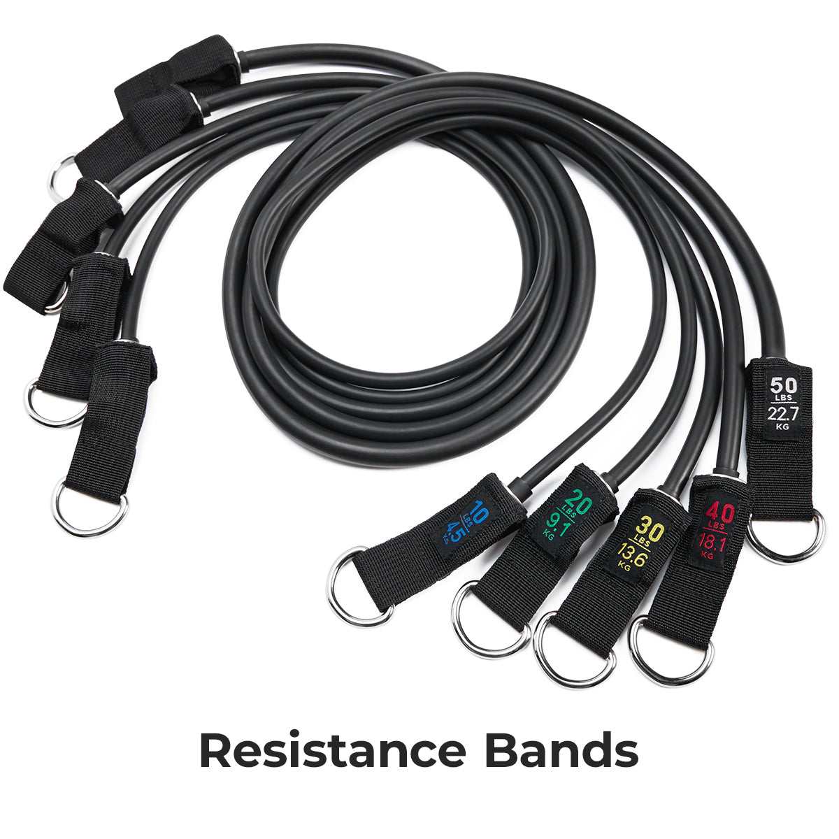  Resistance Tube Set - 10-50 lbs、mySite、ghnorth