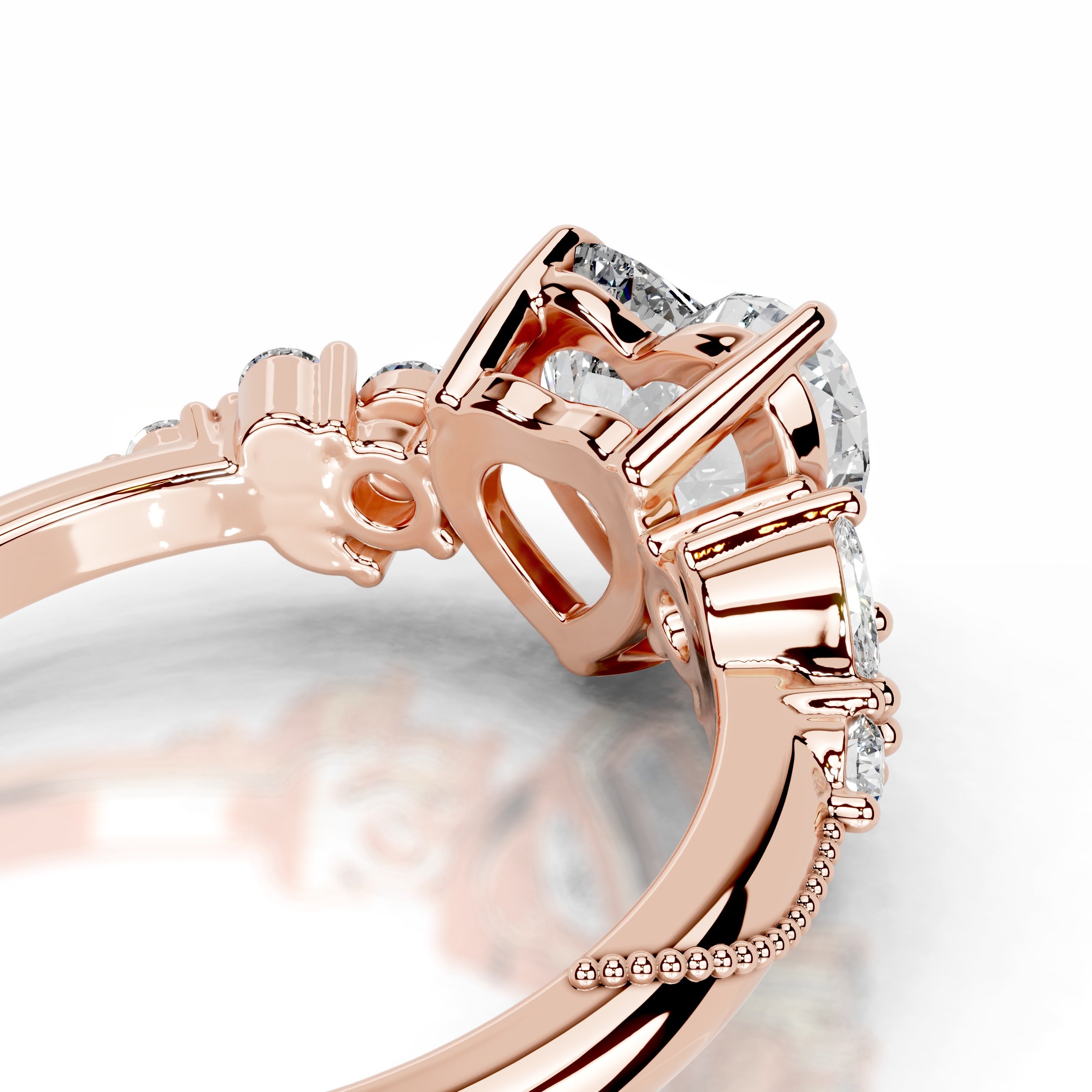 Belita Lab Grown Diamond Ring - 14K Rose Gold、mySite、hinf8tx79