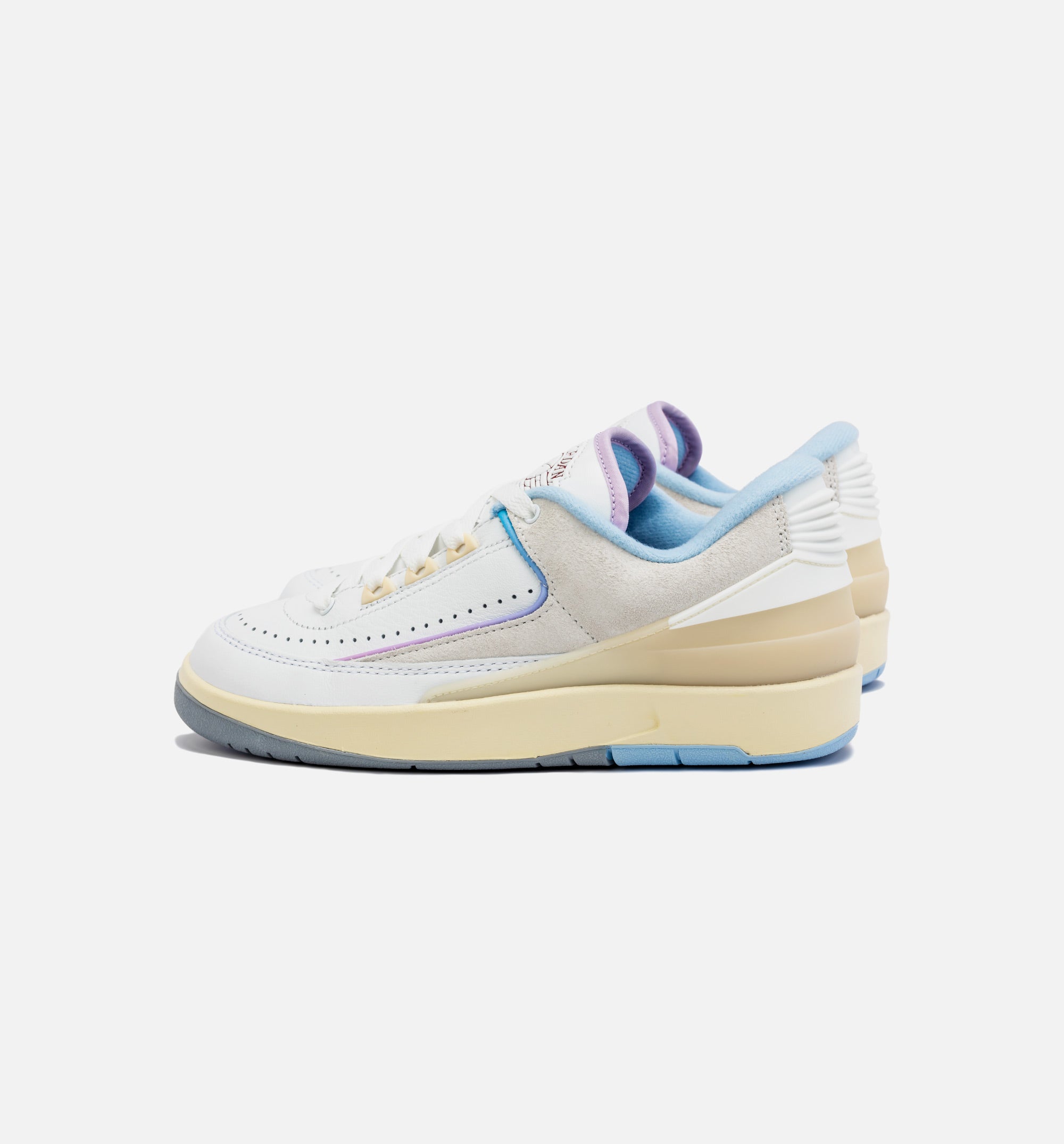 Air Jordan 2 Retro Low Summit White Ice Blue Womens Lifestyle Shoe - White/Blue、mySite、dreamappss