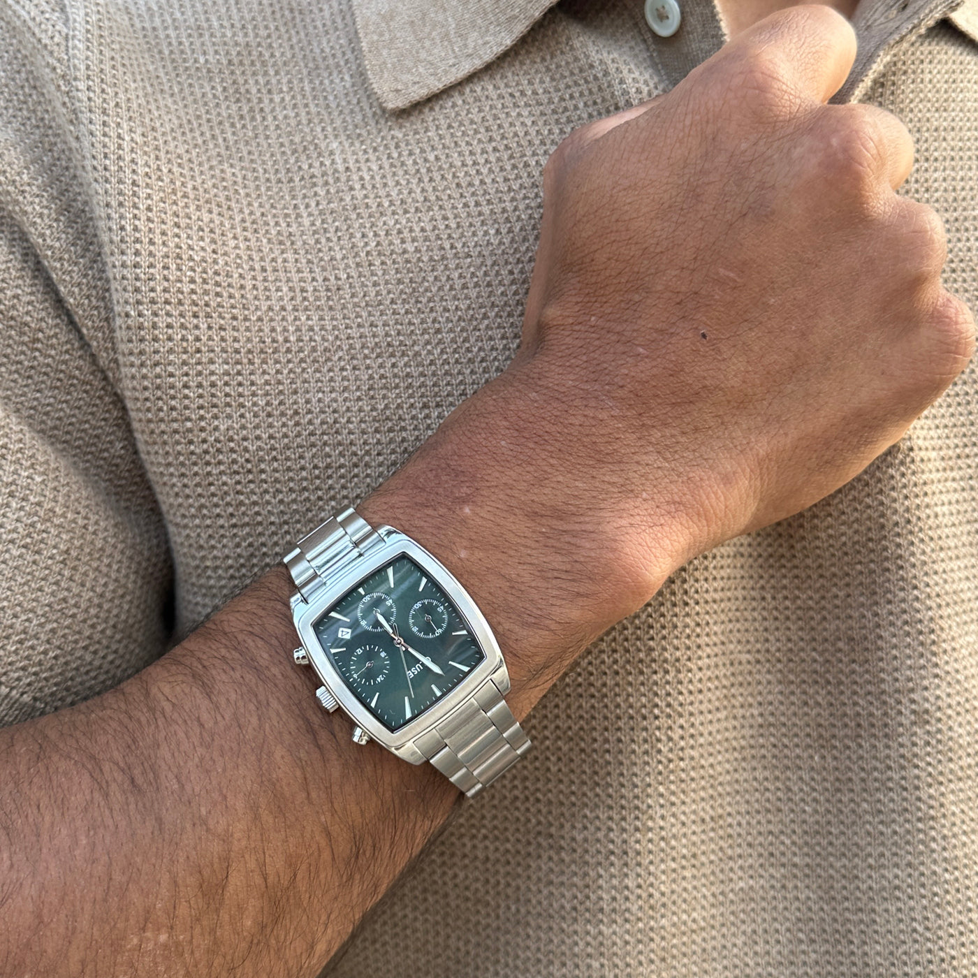 Quartaut Chrono Watch Steel, Blue, Silver Colour、mySite、botmansion